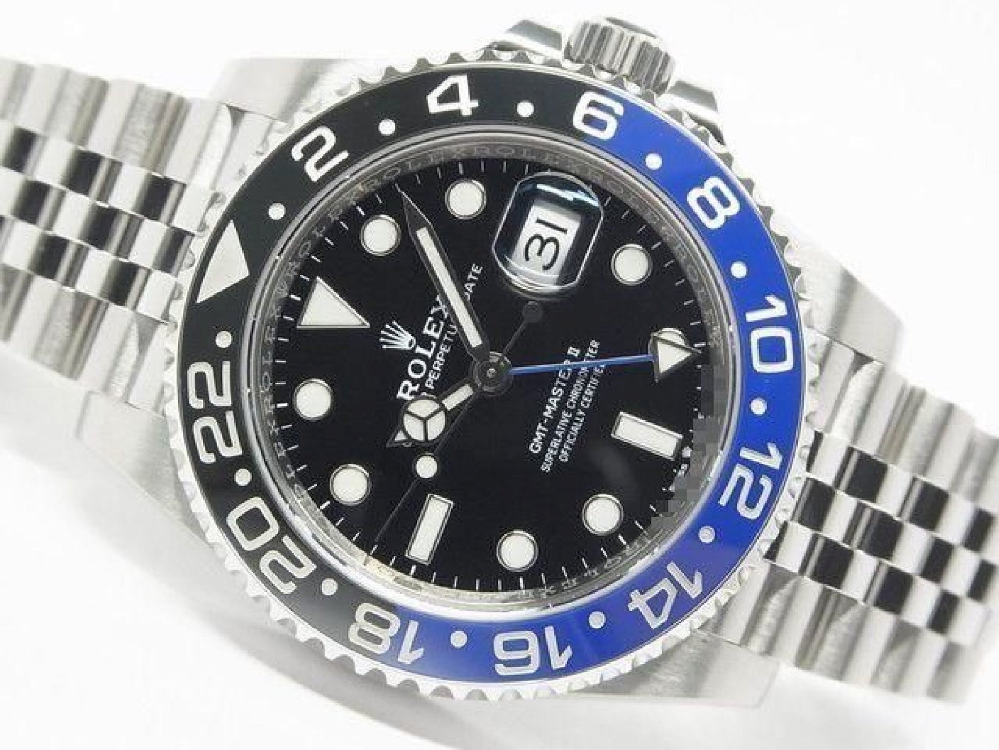 ROLEX GMT MasterII mit blau-schwarzer Lünette 126710BLNR Jubilee-Armband '21 gekauft Herren 191886398 hannari-shop