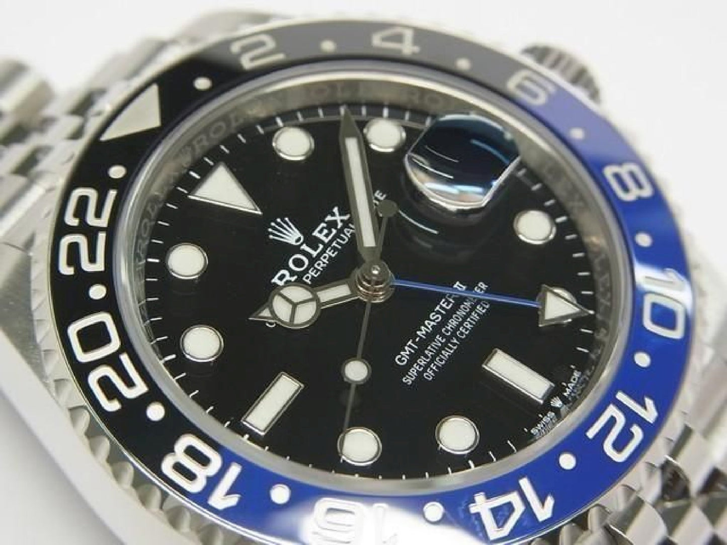 ROLEX GMT MasterII mit blau-schwarzer Lünette 126710BLNR Jubilee-Armband '21 gekauft Herren 191886398 hannari-shop