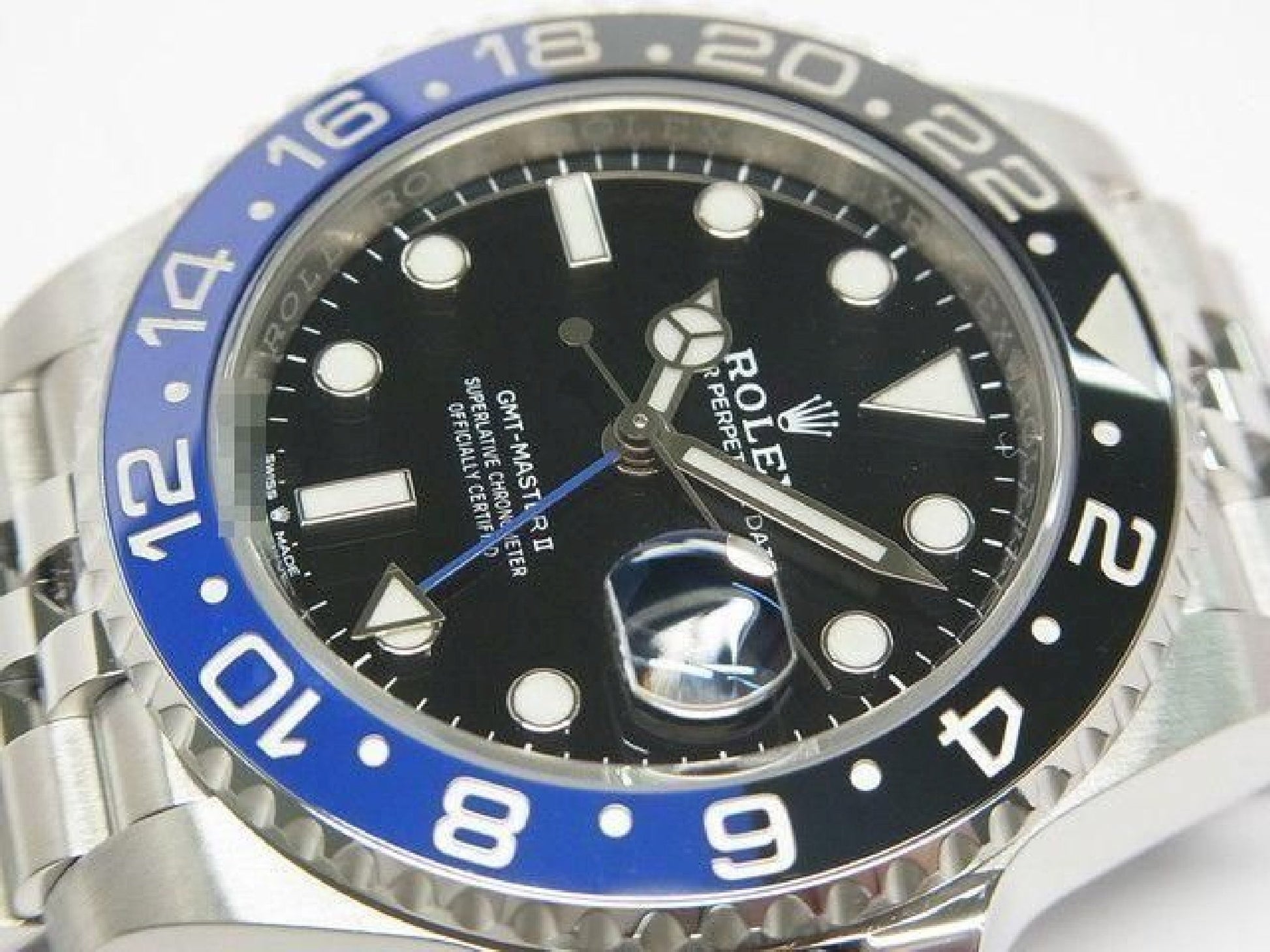 ROLEX GMT MasterII mit blau-schwarzer Lünette 126710BLNR Jubilee-Armband '21 gekauft Herren 191886398 hannari-shop
