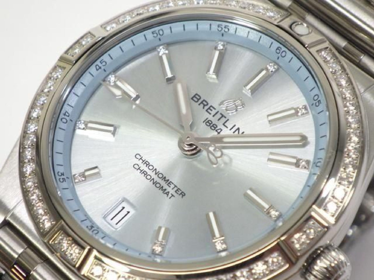 BREITLING Chrono Mat Automatic 36 Zifferblatt in Eisblau G10380591C1G1 Herren 192398303 hannari-shop