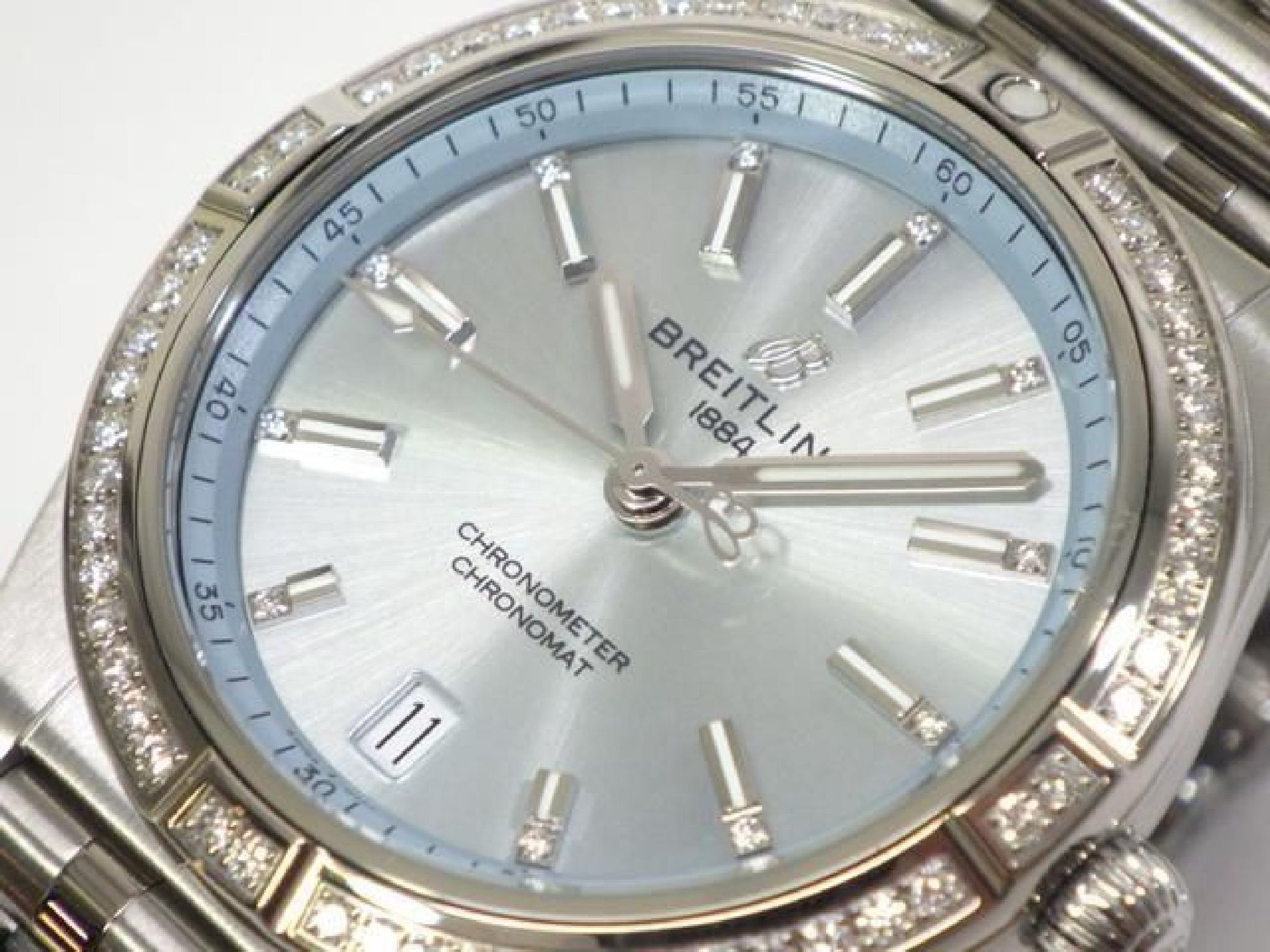 BREITLING Chrono Mat Automatic 36 Zifferblatt in Eisblau G10380591C1G1 Herren 192398303 hannari-shop