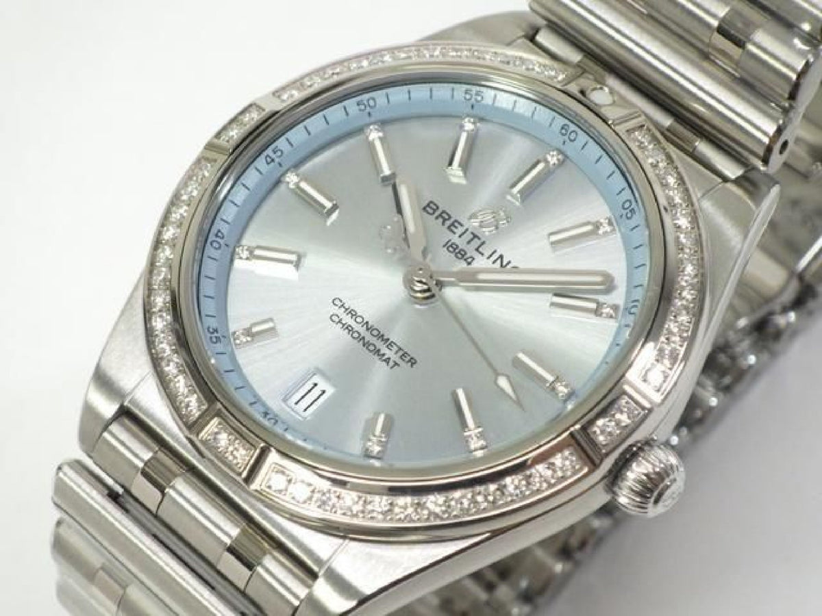 BREITLING Chrono Mat Automatic 36 Zifferblatt in Eisblau G10380591C1G1 Herren 192398303 hannari-shop