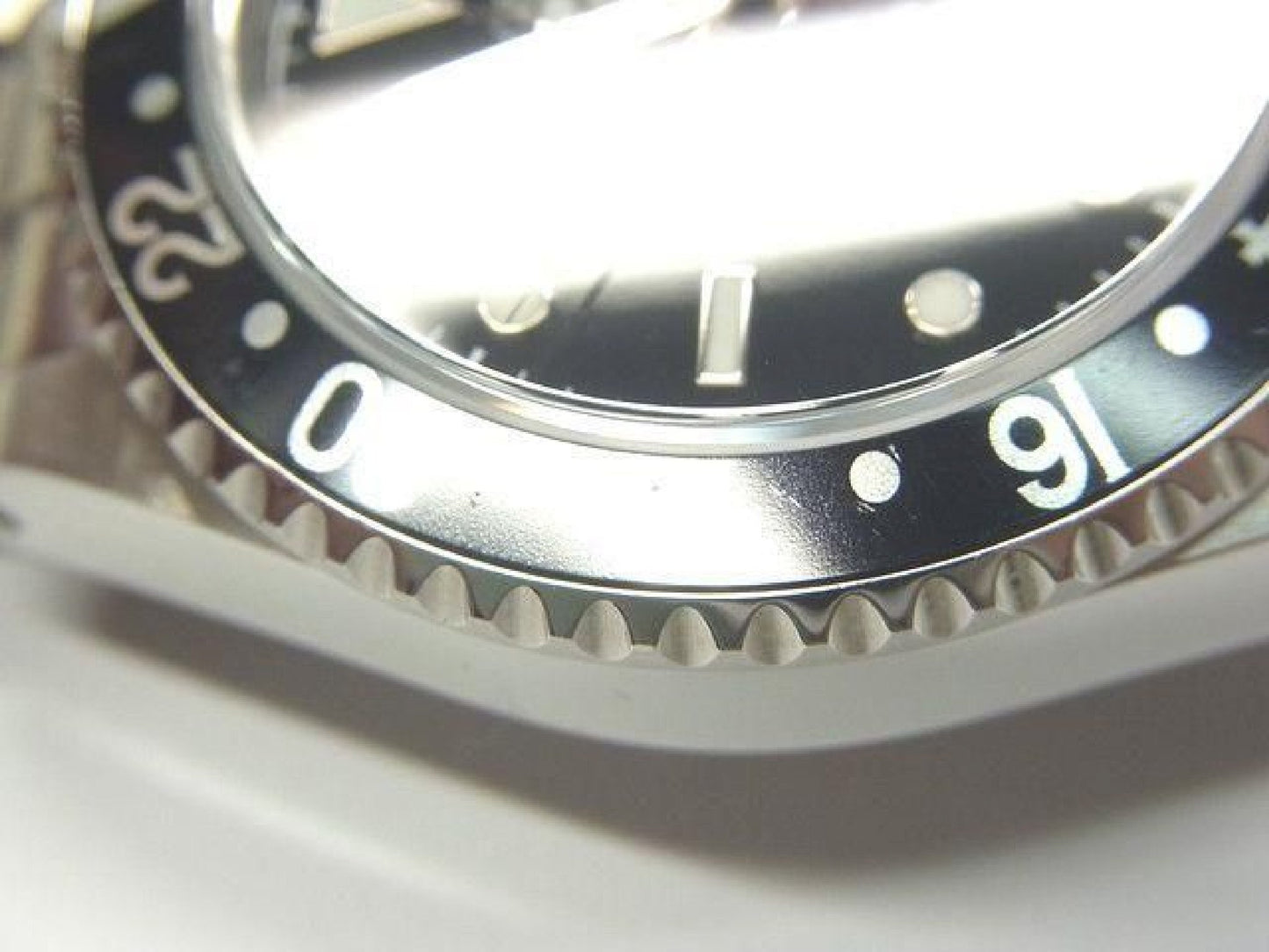 ROLEX GMT MasterII schwarze Lünette 16710 P Serie Herren 192410766 hannari-shop