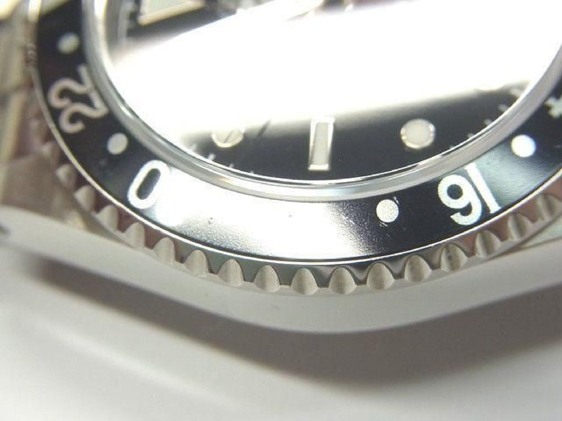 ROLEX GMT MasterII schwarze Lünette 16710 P Serie Herren 192410766 hannari-shop