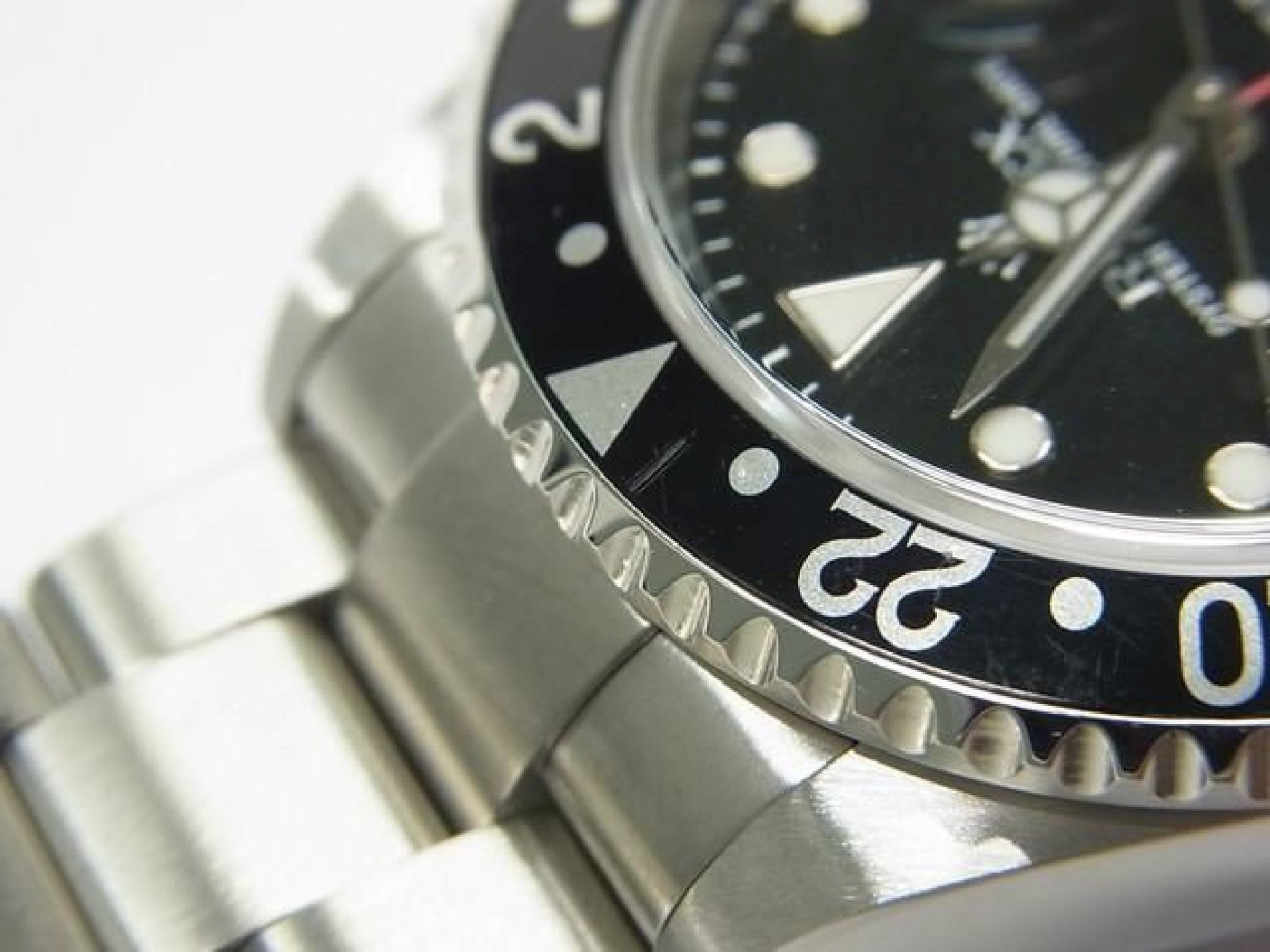 ROLEX GMT MasterII schwarze Lünette 16710 P Serie Herren 192410766 hannari-shop