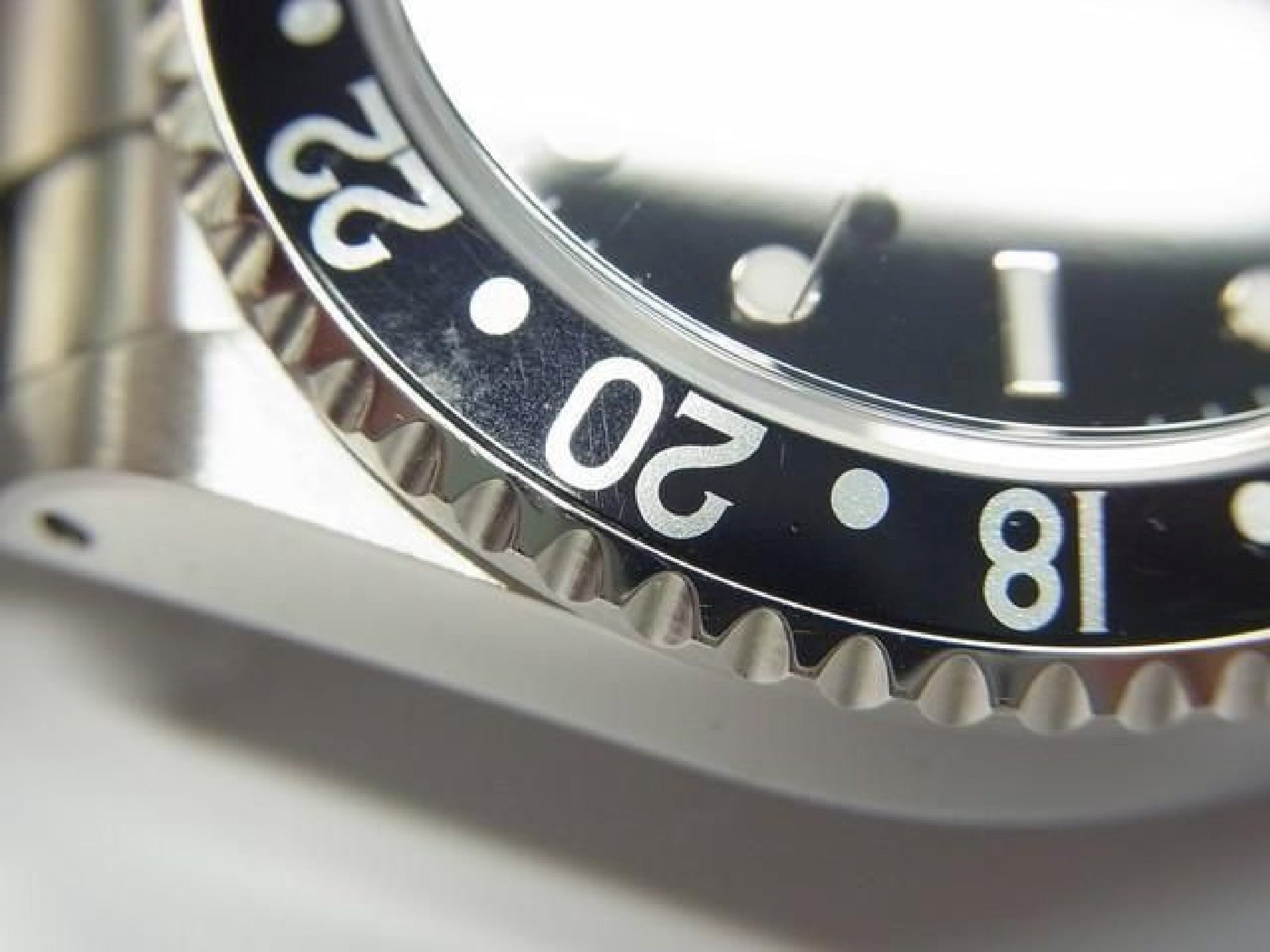 ROLEX GMT MasterII schwarze Lünette 16710 P Serie Herren 192410766 hannari-shop