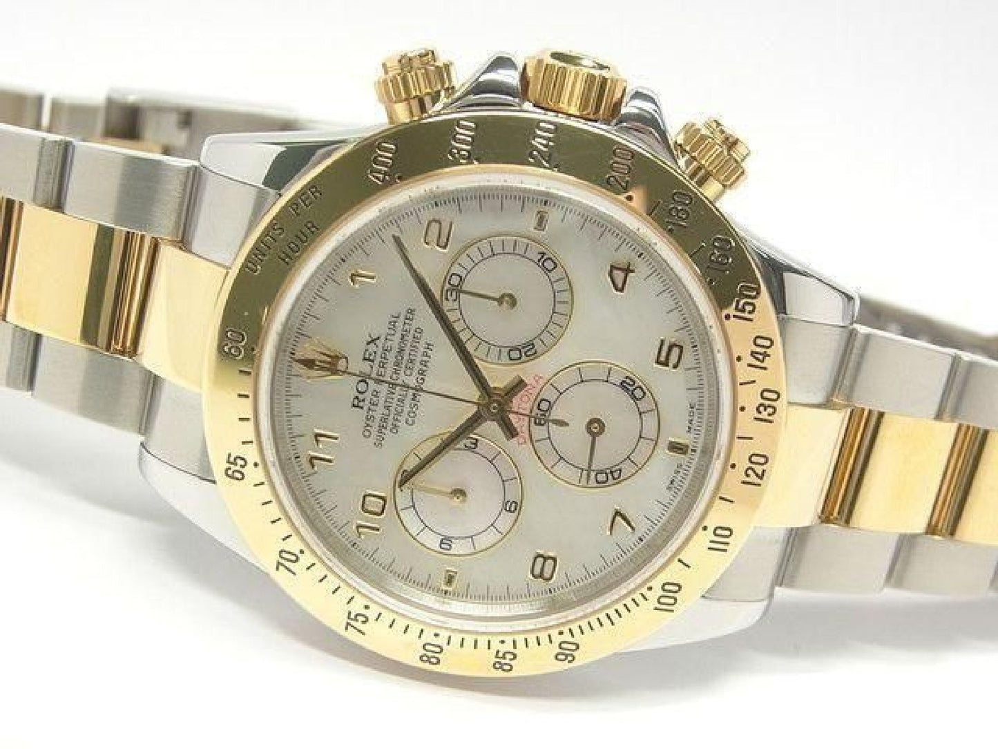 ROLEX Daytona SS xYG Kombination weißes Shell 116523 Y-Serie Herren 192416387 hannari-shop