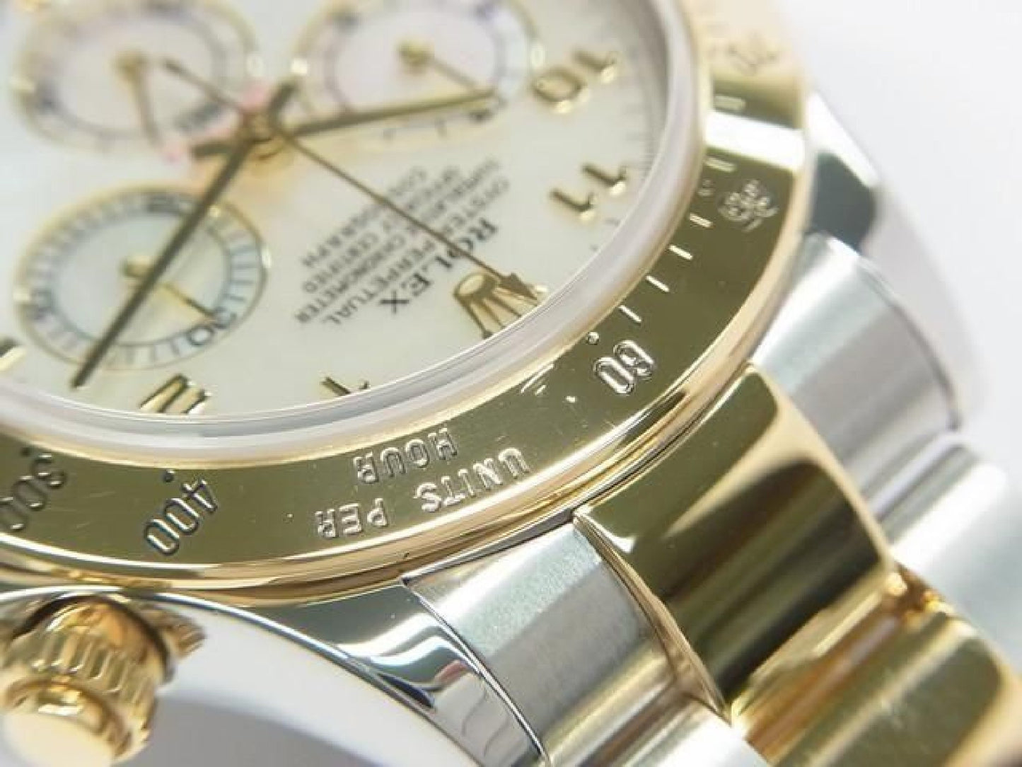 ROLEX Daytona SS xYG Kombination weißes Shell 116523 Y-Serie Herren 192416387 hannari-shop