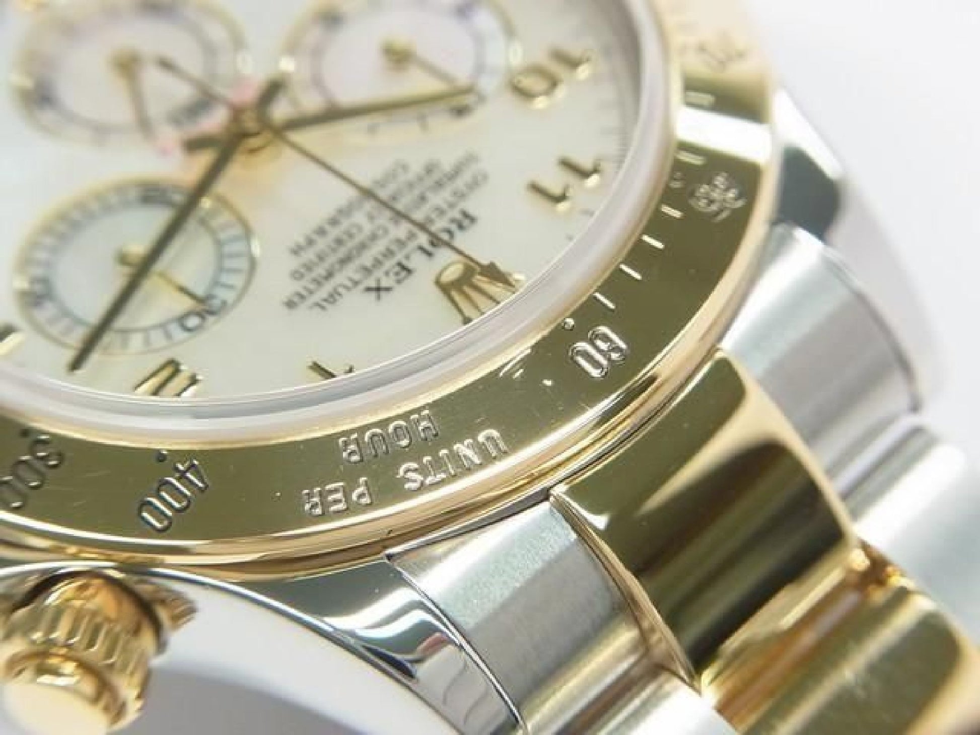 ROLEX Daytona SS xYG Kombination weißes Shell 116523 Y-Serie Herren 192416387 hannari-shop