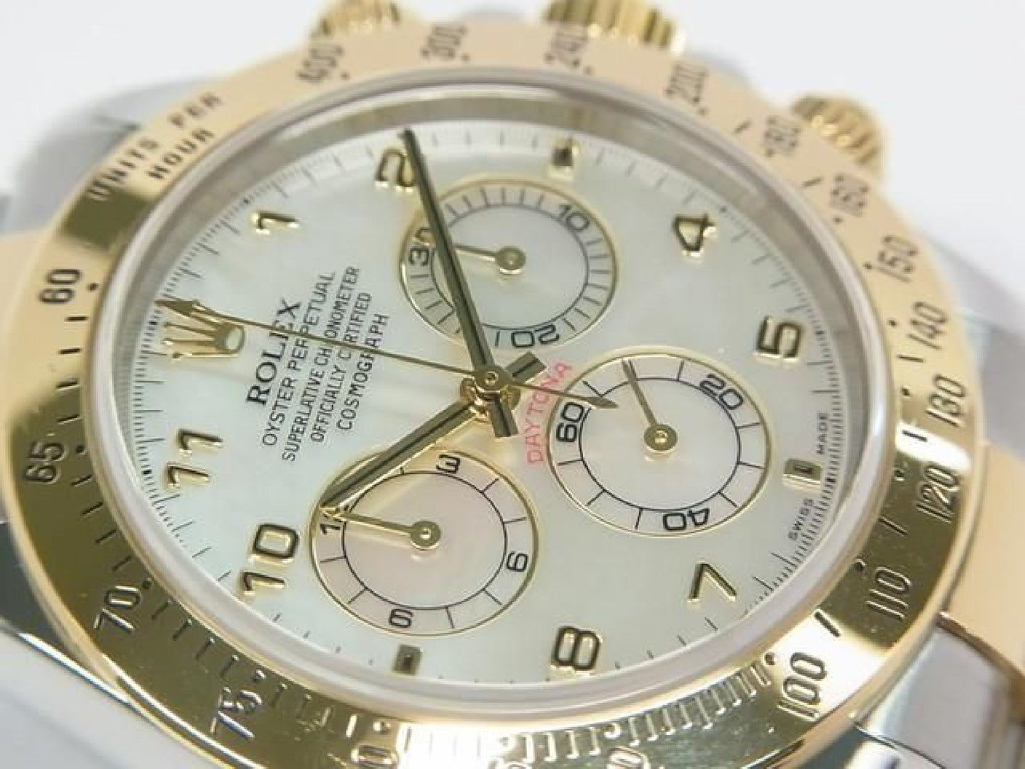 ROLEX Daytona SS xYG Kombination weißes Shell 116523 Y-Serie Herren 192416387 hannari-shop