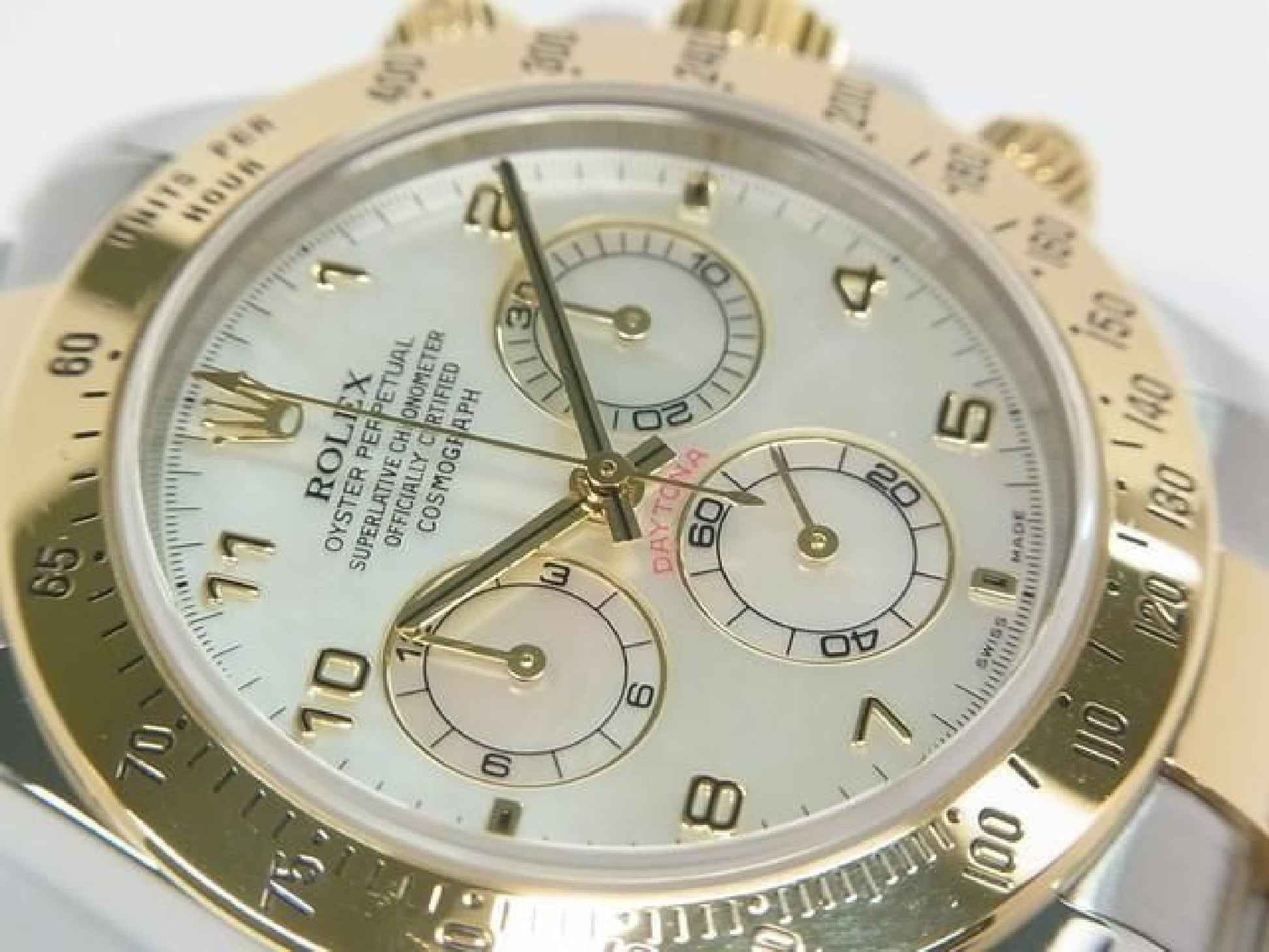 ROLEX Daytona SS xYG Kombination weißes Shell 116523 Y-Serie Herren 192416387 hannari-shop