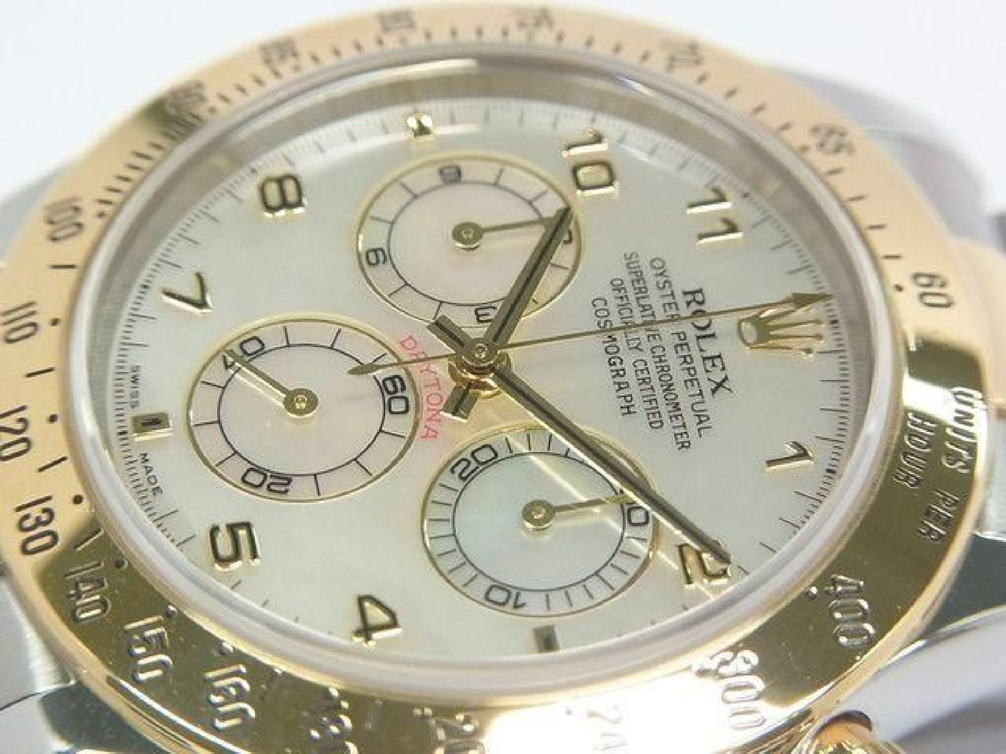 ROLEX Daytona SS xYG Kombination weißes Shell 116523 Y-Serie Herren 192416387 hannari-shop