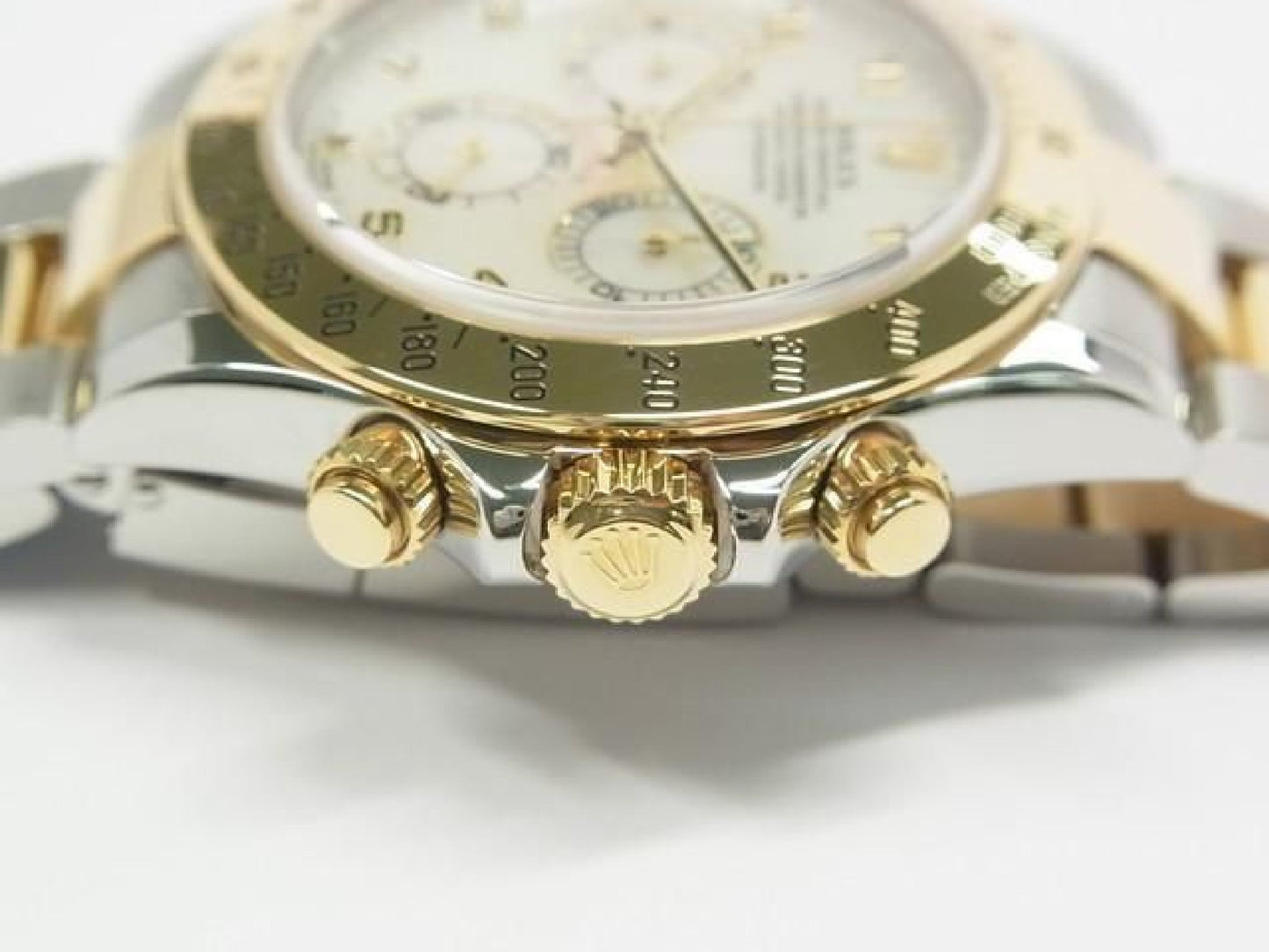 ROLEX Daytona SS xYG Kombination weißes Shell 116523 Y-Serie Herren 192416387 hannari-shop