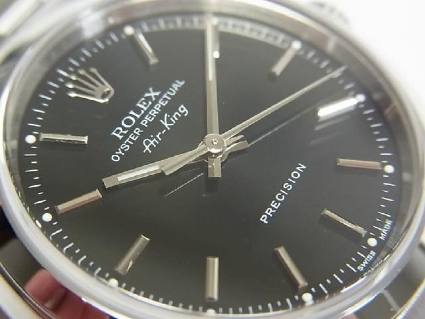ROLEX Air-King 34 MM schwarz Ref.14000M P-Serie Herren 192495791 hannari-shop