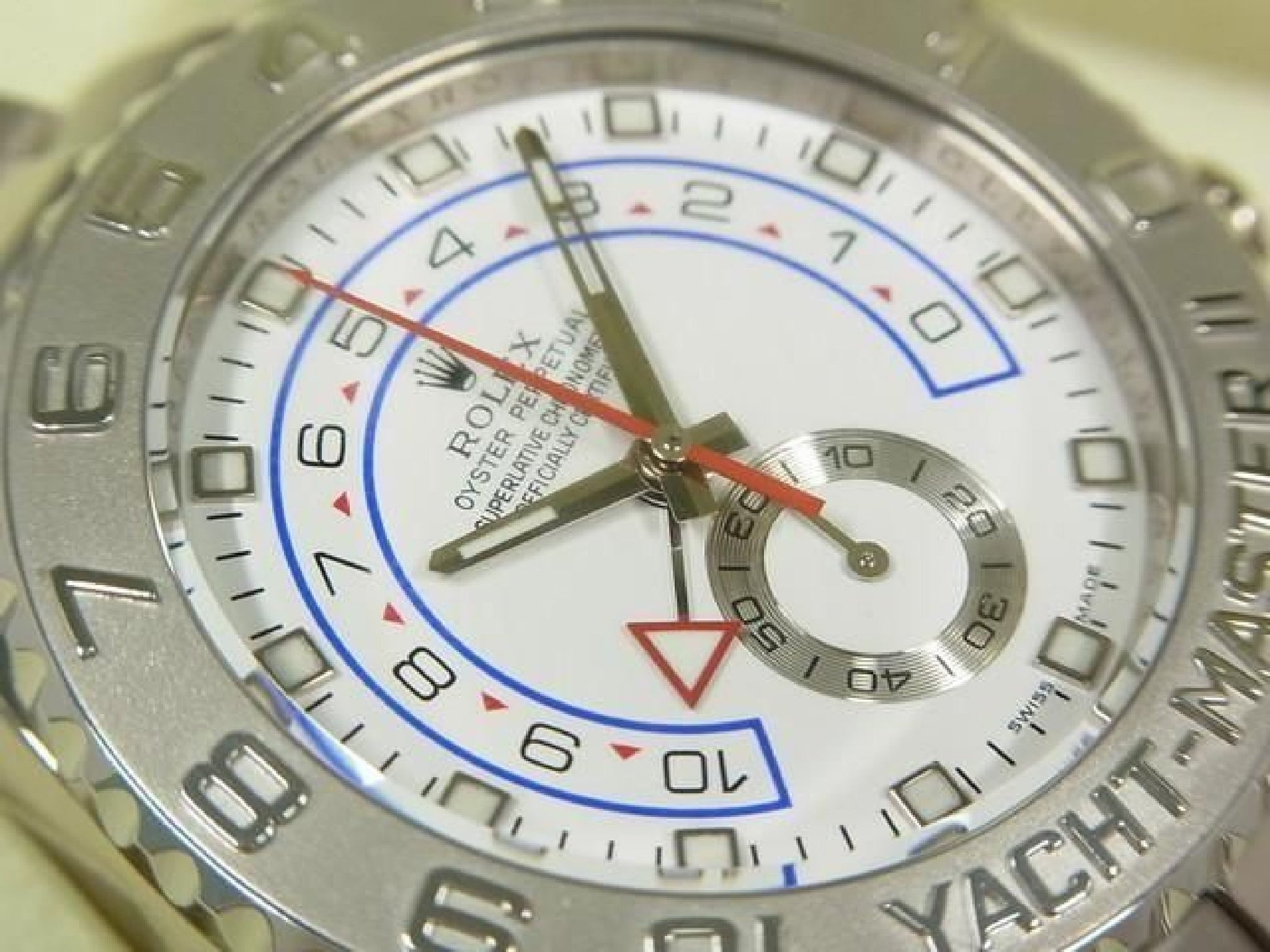 ROLEX YACHT-MASTERII 18K Weißgold 116689 V-Serie, Hersteller-Service durchgeführt, Herren 192503932 hannari-shop