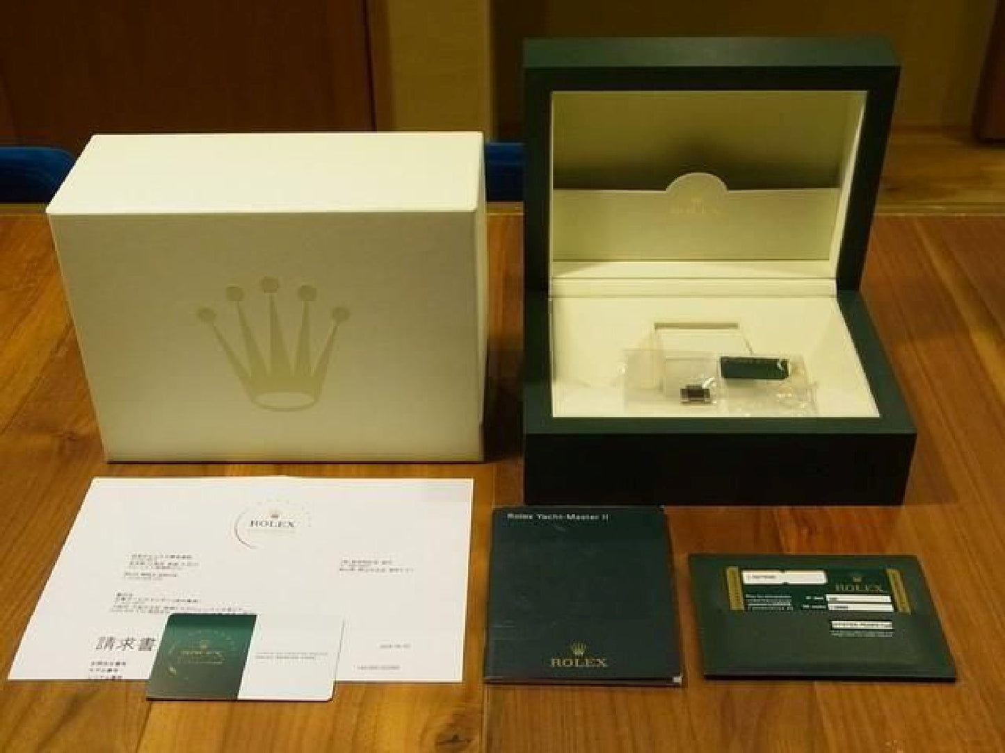 ROLEX YACHT-MASTERII 18K Weißgold 116689 V-Serie, Hersteller-Service durchgeführt, Herren 192503932 hannari-shop