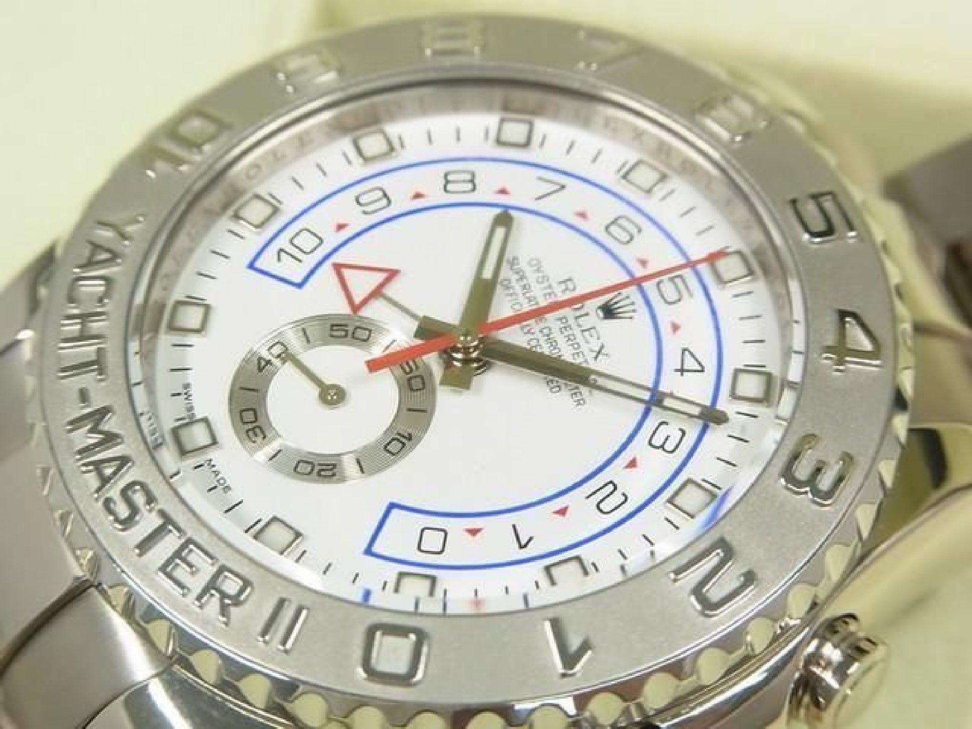 ROLEX YACHT-MASTERII 18K Weißgold 116689 V-Serie, Hersteller-Service durchgeführt, Herren 192503932 hannari-shop