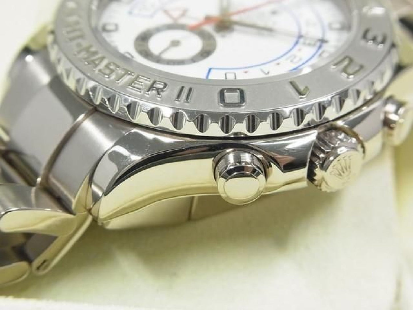 ROLEX YACHT-MASTERII 18K Weißgold 116689 V-Serie, Hersteller-Service durchgeführt, Herren 192503932 hannari-shop