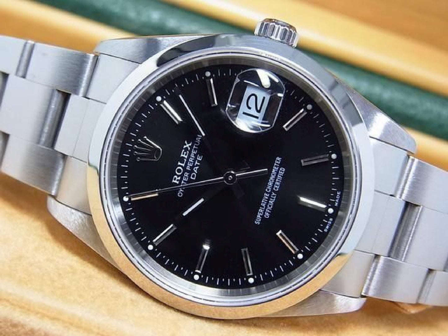 ROLEX Oyster PERPETUAL Date Schwarz Ref.15200 K-Serie Herren 192509891 hannari-shop