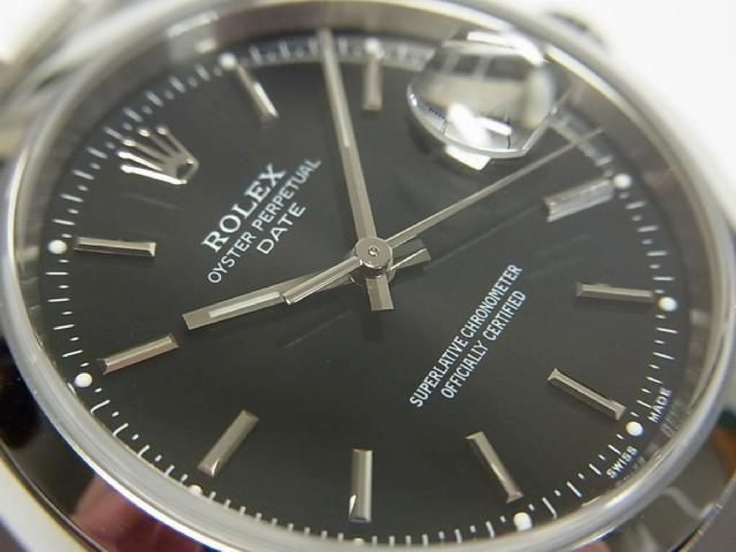 ROLEX Oyster PERPETUAL Date Schwarz Ref.15200 K-Serie Herren 192509891 hannari-shop