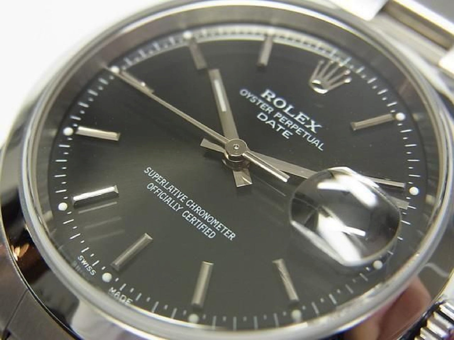 ROLEX Oyster PERPETUAL Date Schwarz Ref.15200 K-Serie Herren 192509891 hannari-shop