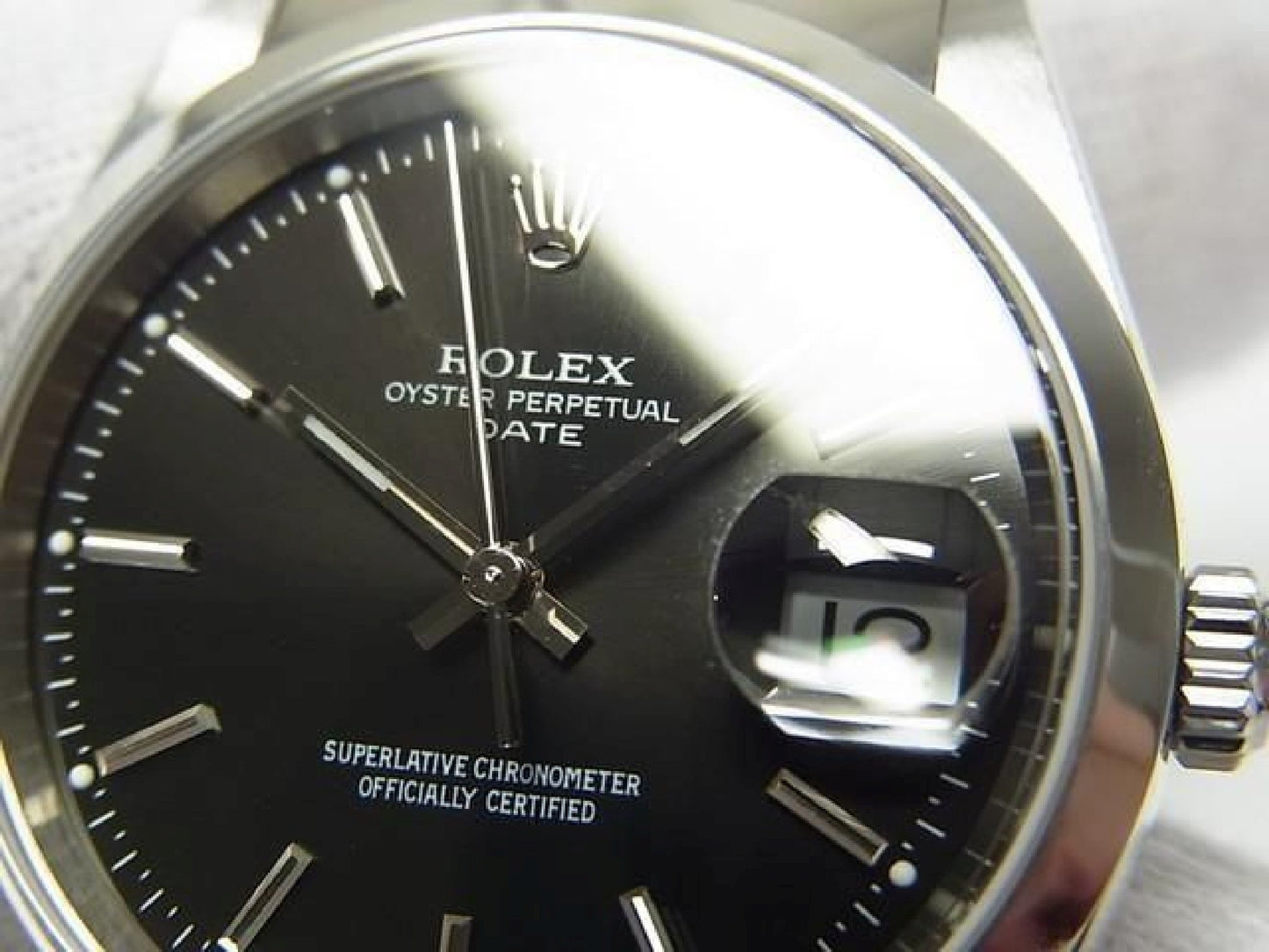 ROLEX Oyster PERPETUAL Date Schwarz Ref.15200 K-Serie Herren 192509891 hannari-shop