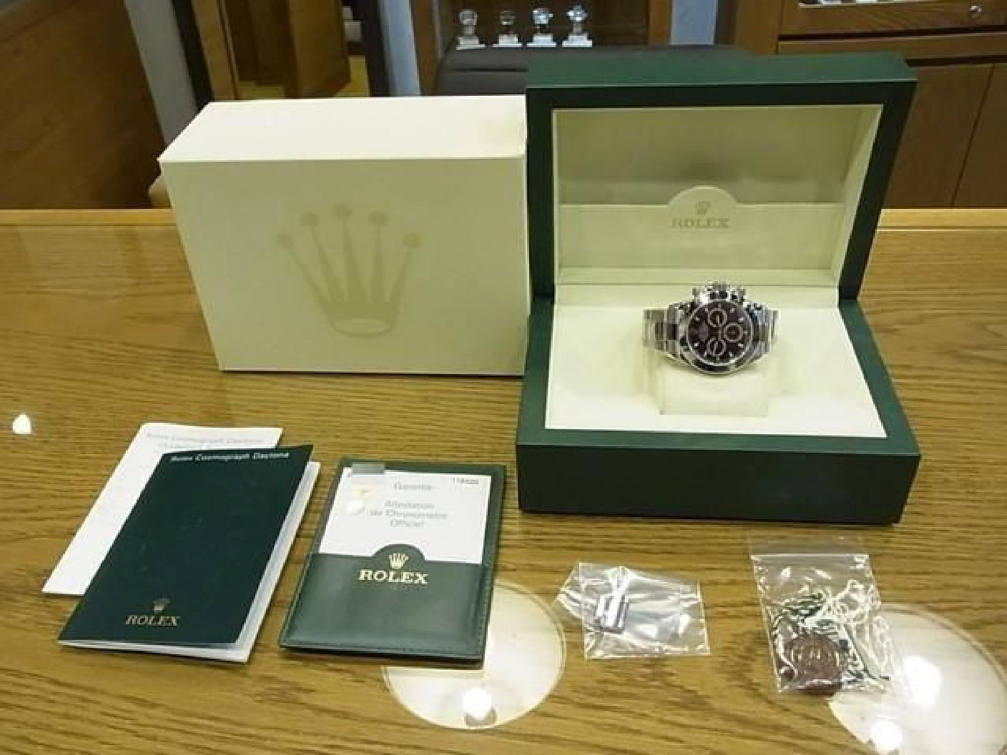 ROLEX Daytona SS schwarz Ref.116520 D-Serie Herren 192607580 hannari-shop