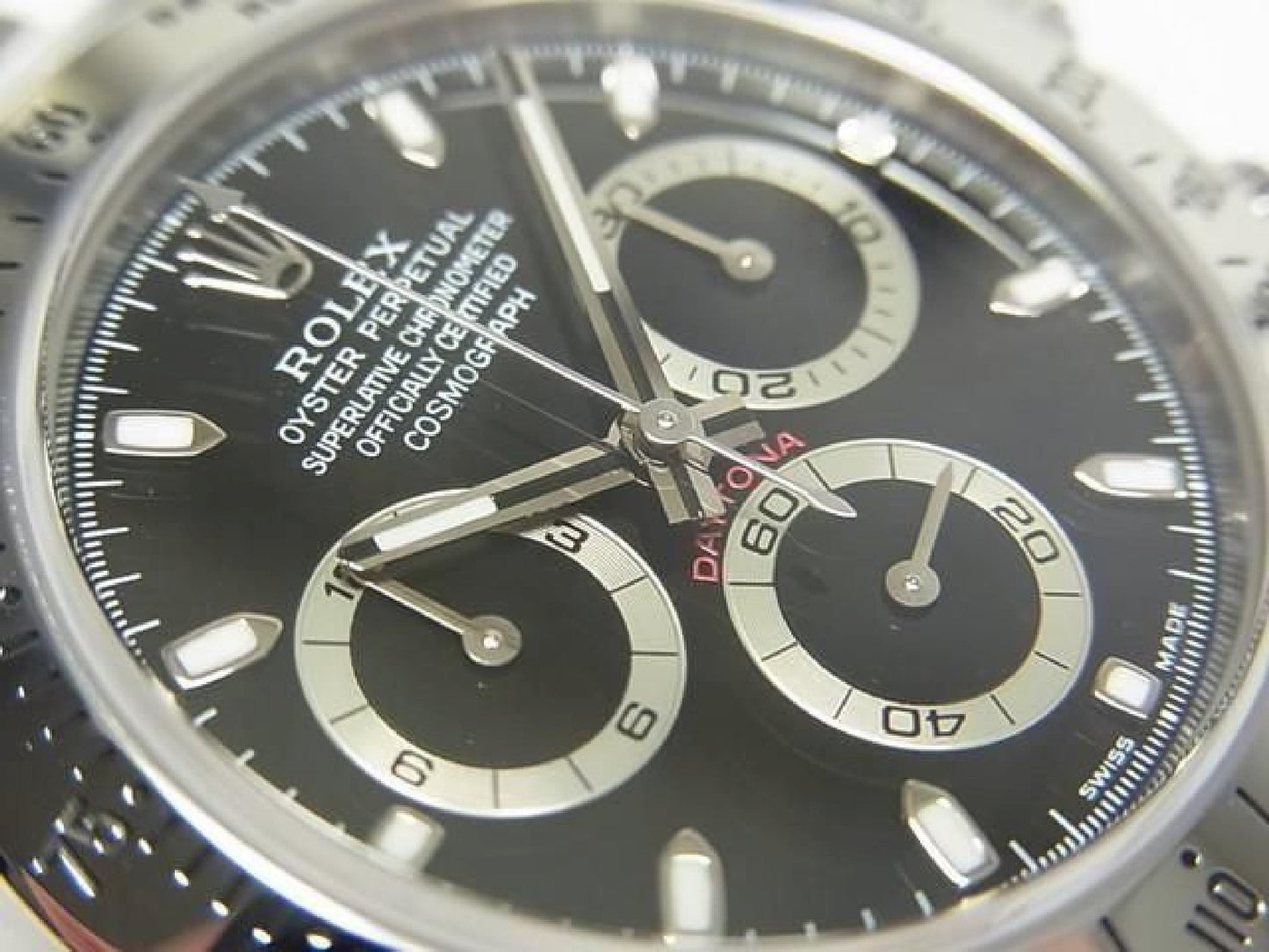 ROLEX Daytona SS schwarz Ref.116520 D-Serie Herren 192607580 hannari-shop