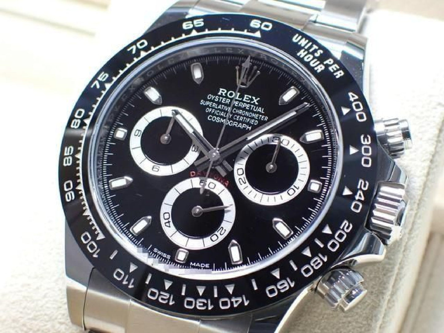 ROLEX Daytona black Dial 116500LN '19 Mens 192619174 hannari-shop