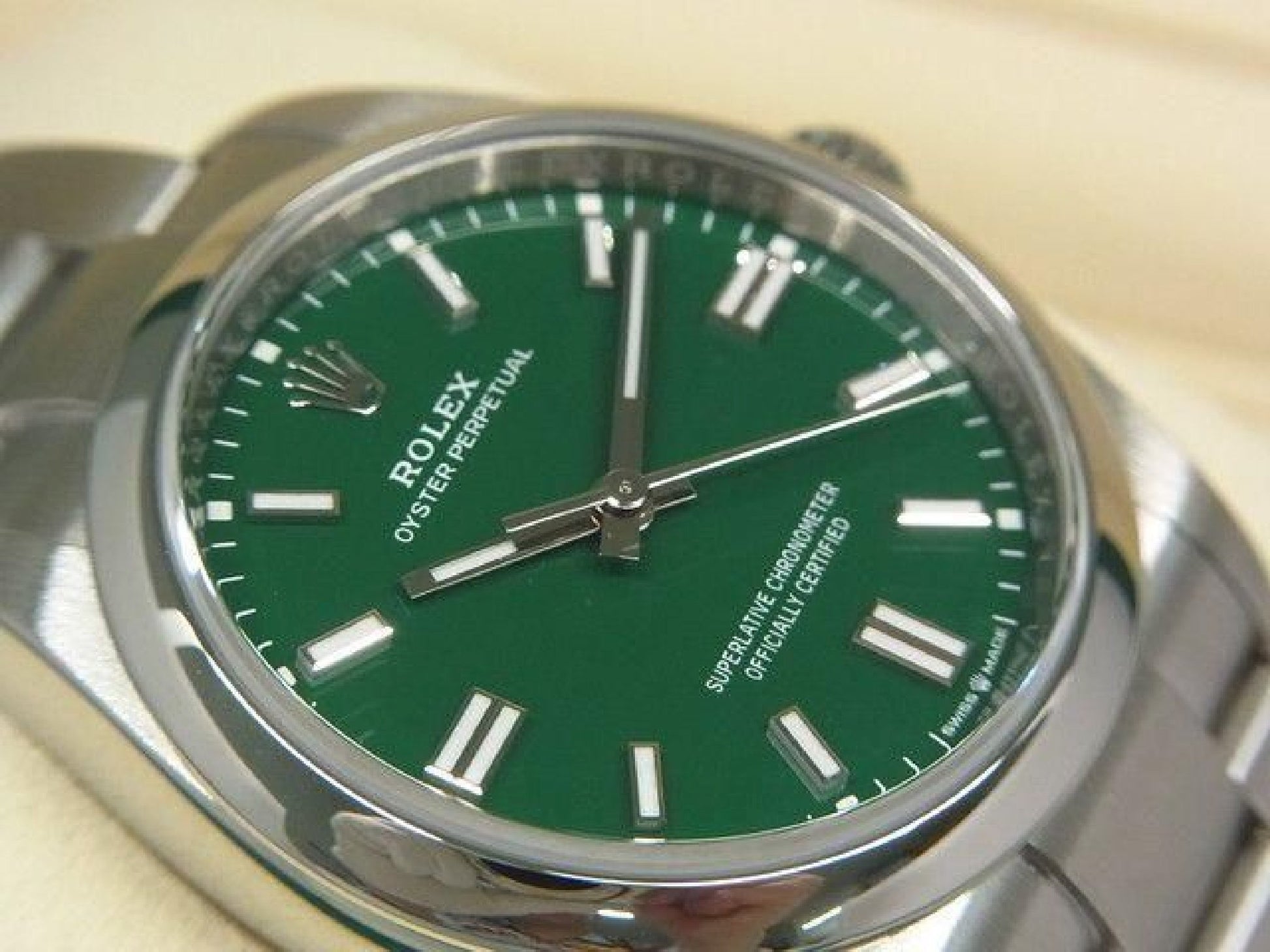 ROLEX Oyster PERPETUAL 36 green 126000 '24 purchased Mens 192632932 hannari-shop