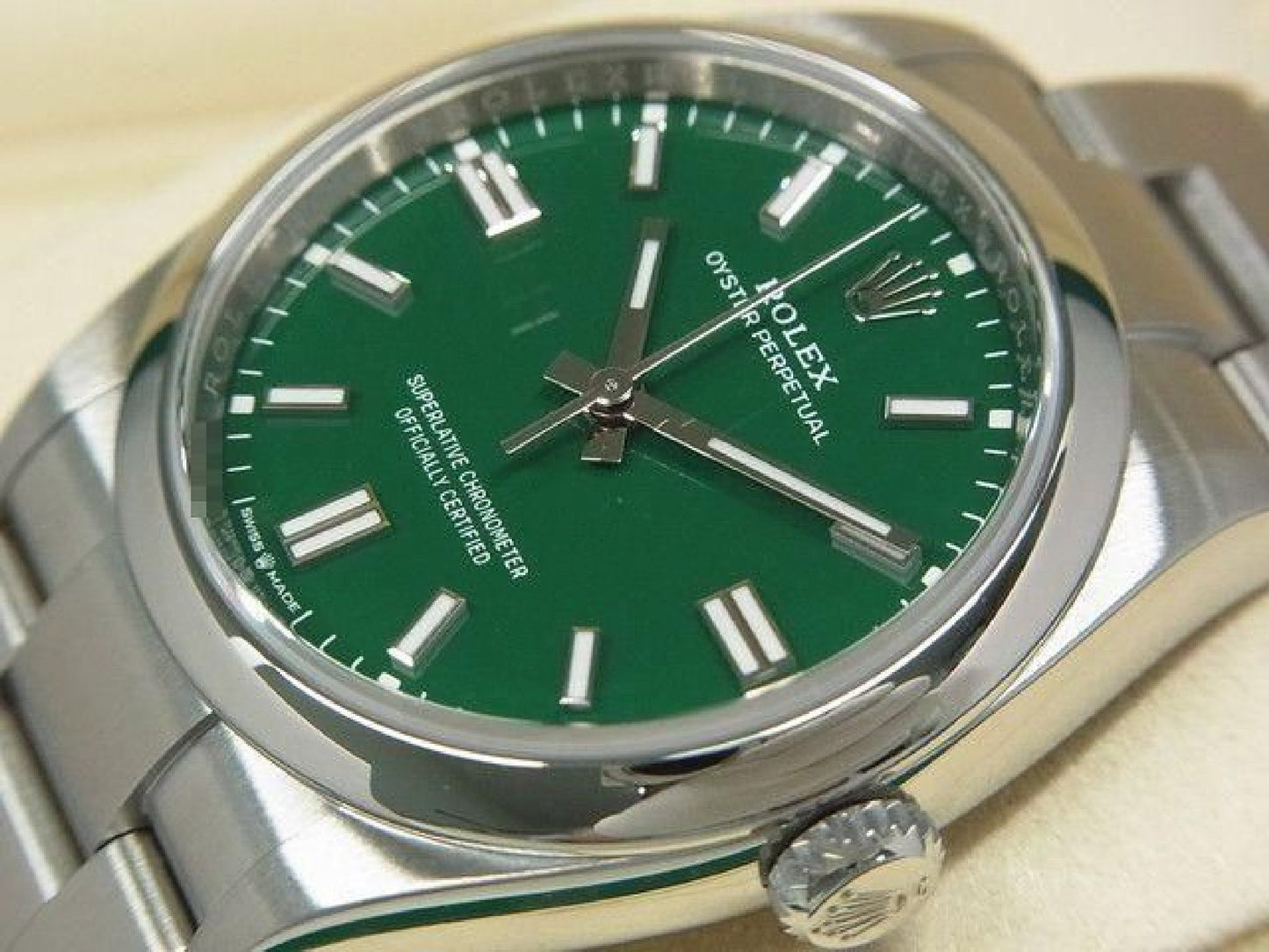 ROLEX Oyster PERPETUAL 36 green 126000 '24 purchased Mens 192632932 hannari-shop