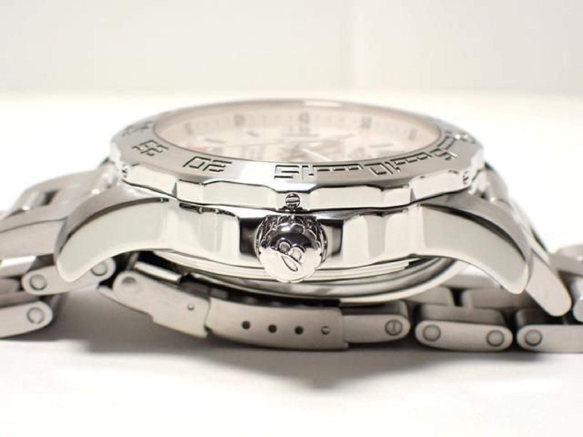 BREITLING Colt44 silver Bracelet quartz Genuine goods '11 Mens 192637145 hannari-shop