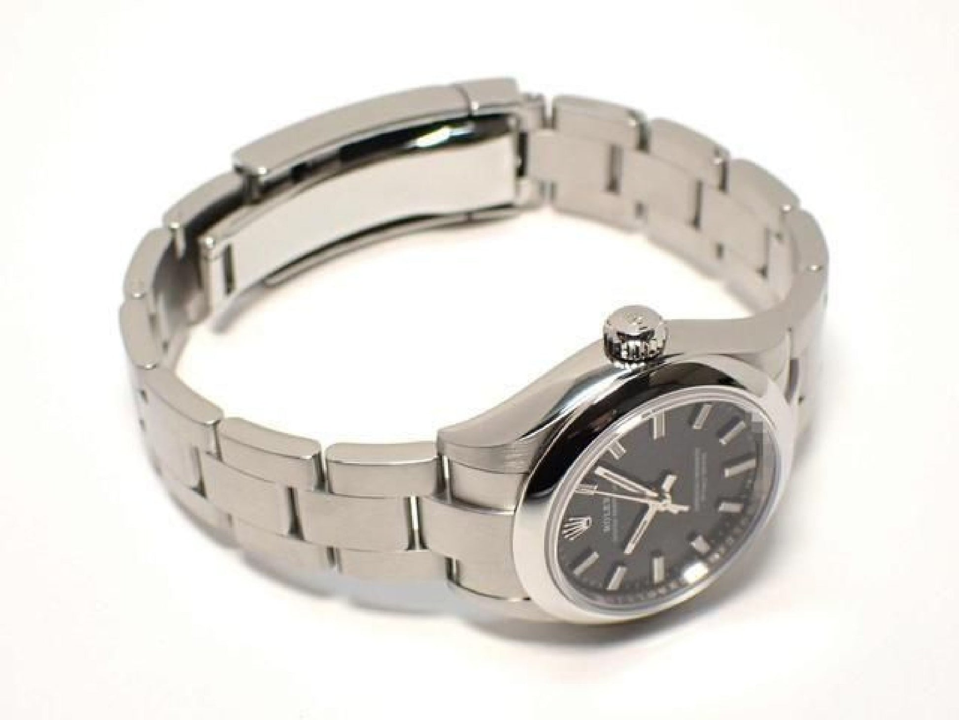 ROLEX Oyster PERPETUAL 28 black '22 276200 Mens 192718562 hannari-shop
