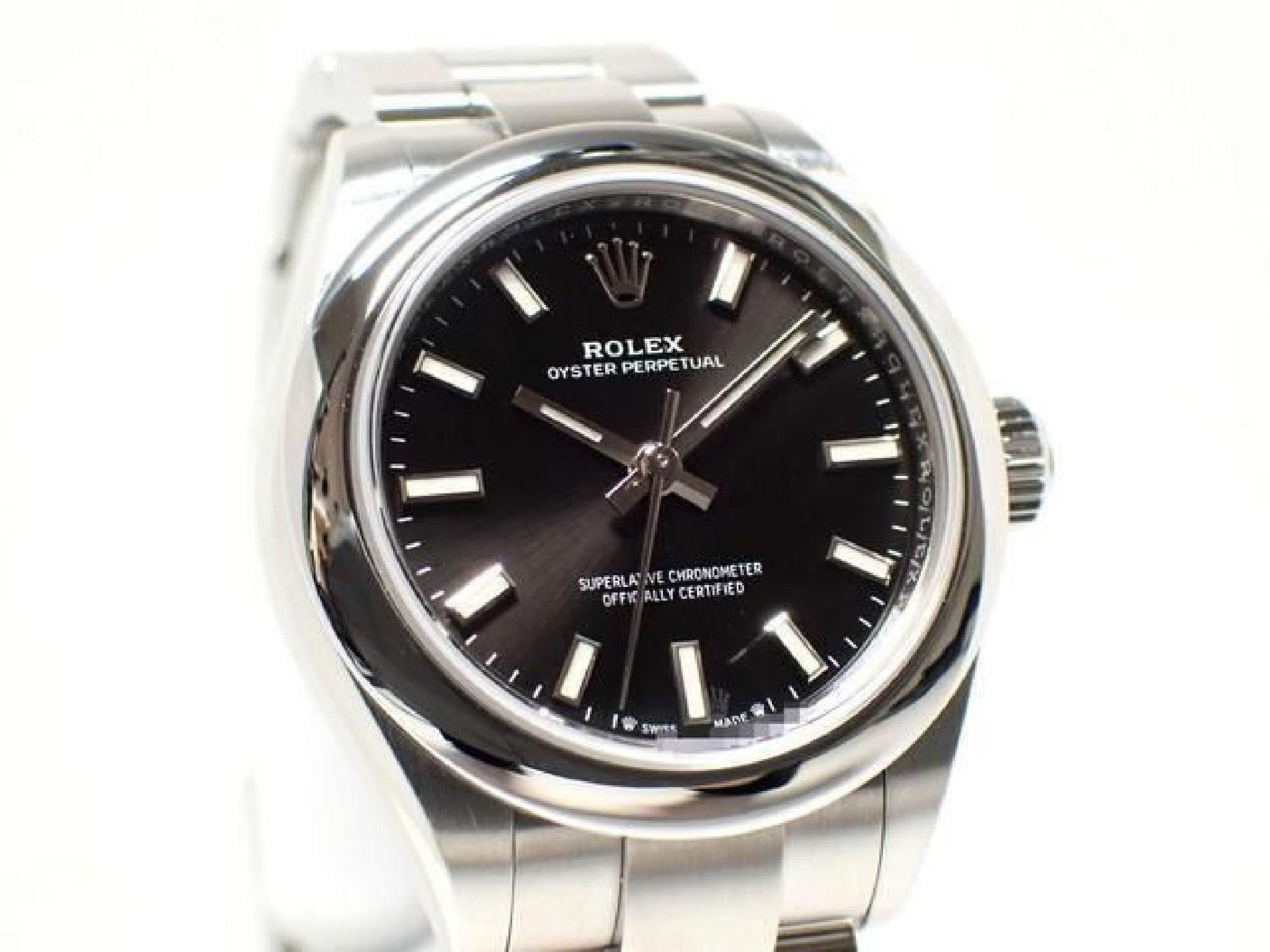 ROLEX Oyster PERPETUAL 28 black '22 276200 Mens 192718562 hannari-shop