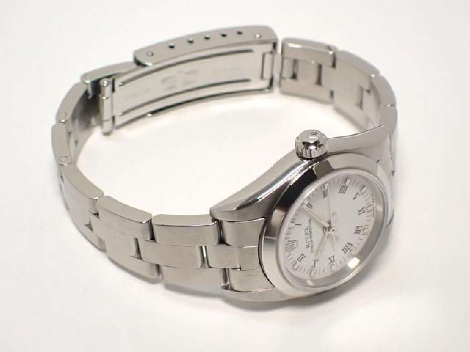 ROLEX Oyster PERPETUAL white Print Roman 76080 K series '02 Mens 192786827 hannari-shop