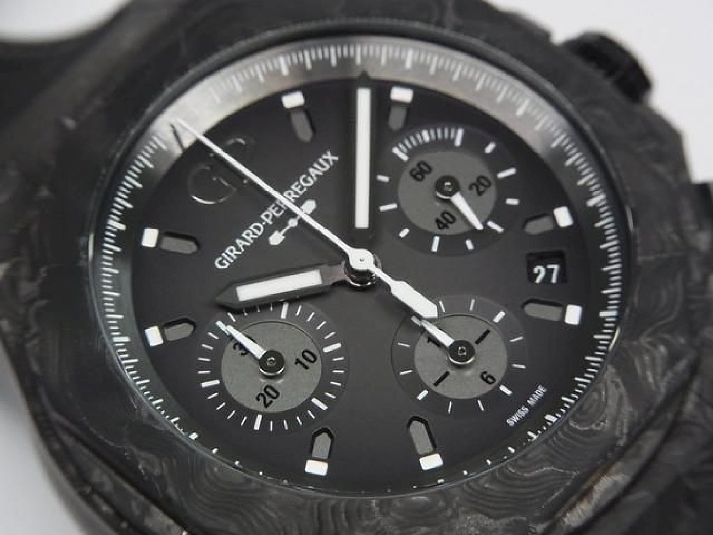 GIRARD PERREGAUX Laureato Absolute Chronograph 8Tech 81060-41-3222-1CX Mens 192788565 hannari-shop