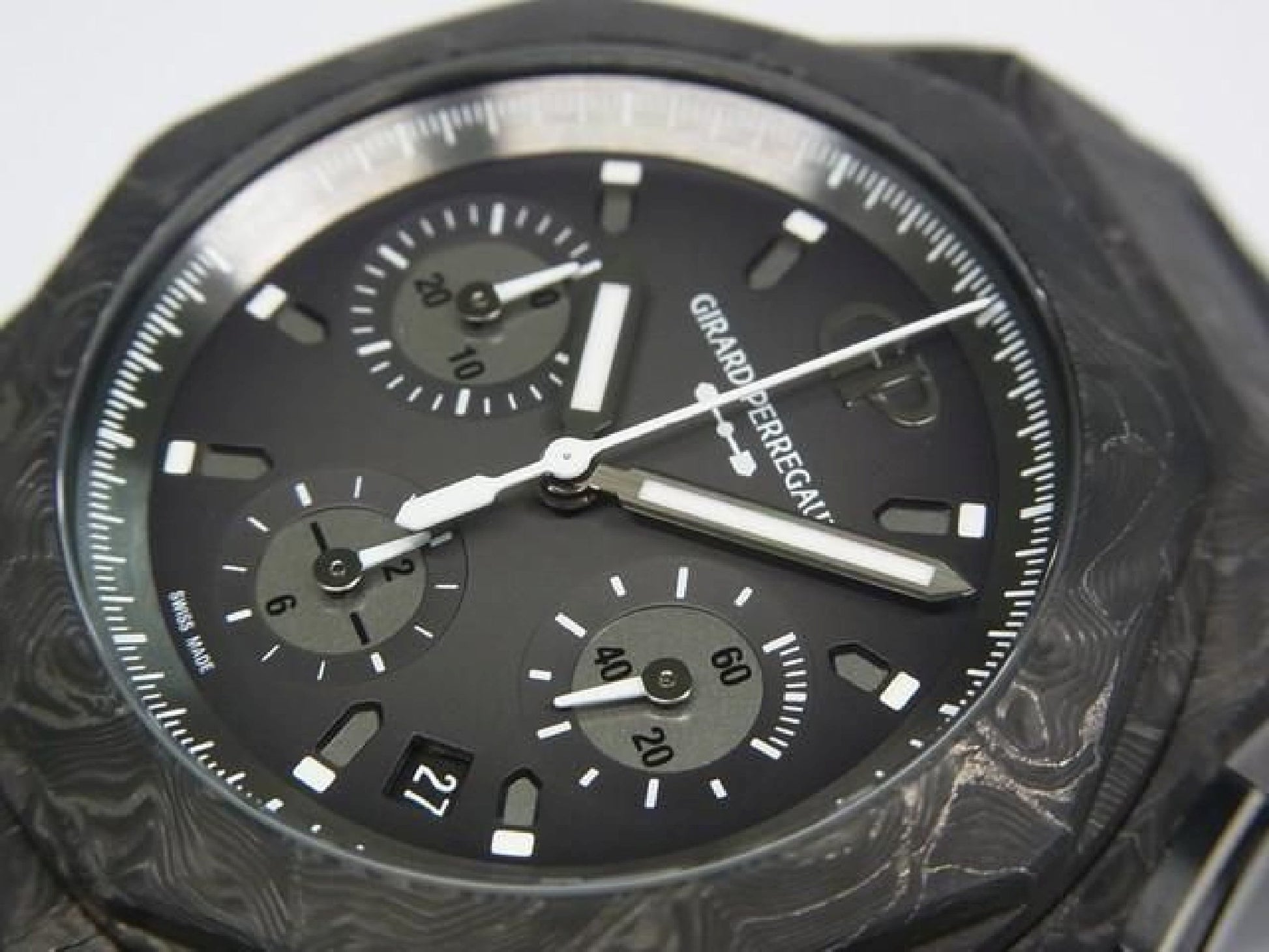 GIRARD PERREGAUX Laureato Absolute Chronograph 8Tech 81060-41-3222-1CX Mens 192788565 hannari-shop
