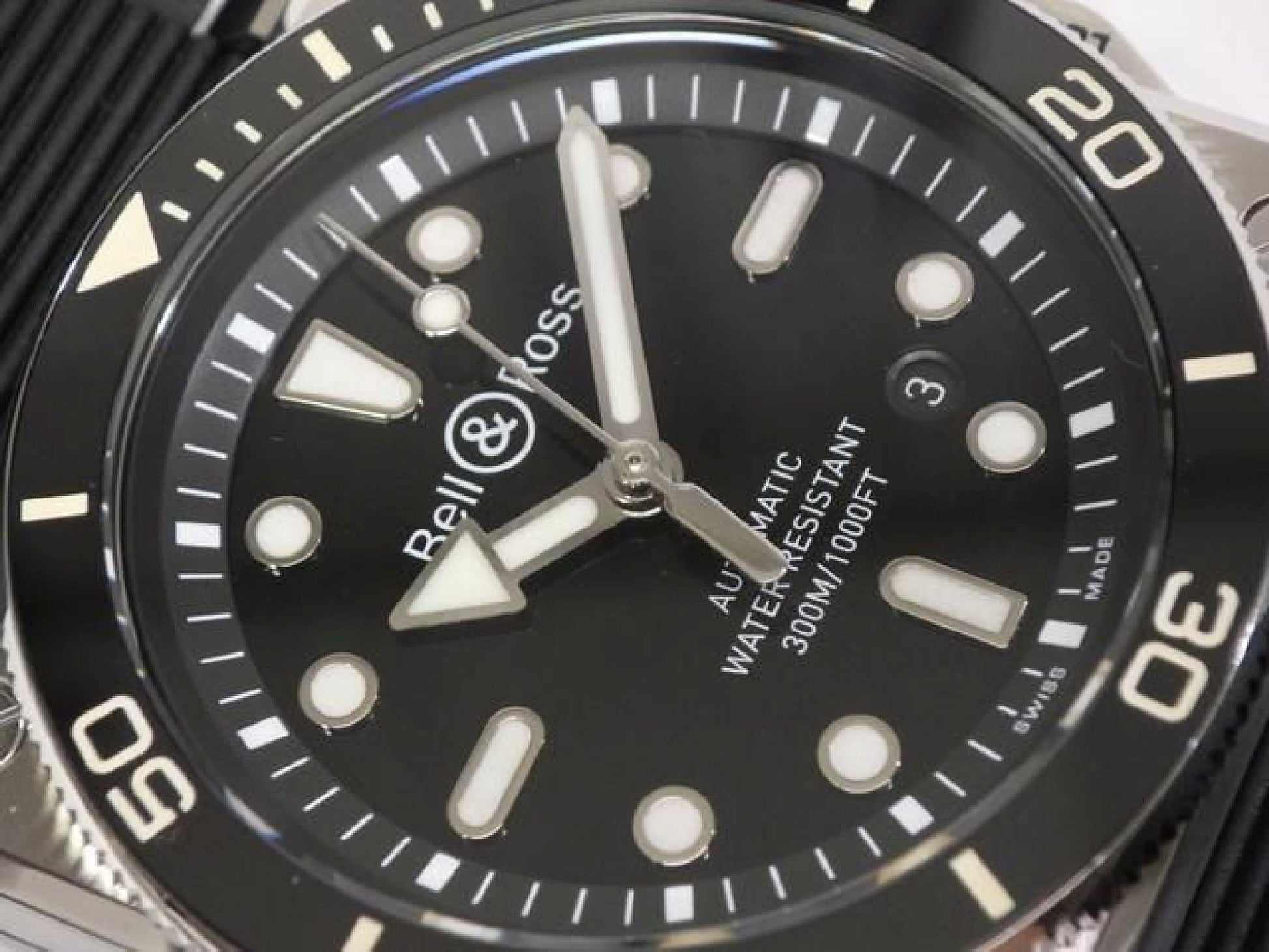 BELL & ROSS BR03 DIVER black steel 42 MM BR03A-D-BL-ST/SRB Mens 192874791 hannari-shop