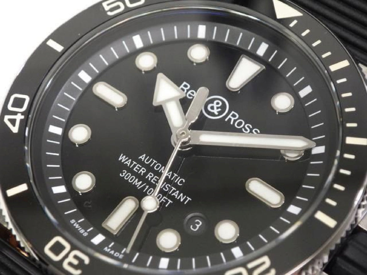 BELL & ROSS BR03 DIVER black steel 42 MM BR03A-D-BL-ST/SRB Mens 192874791 hannari-shop