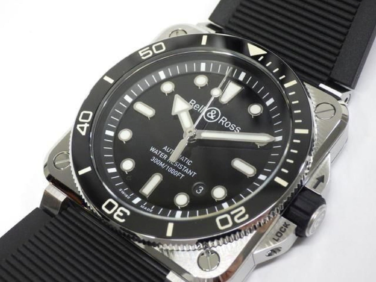 BELL & ROSS BR03 DIVER black steel 42 MM BR03A-D-BL-ST/SRB Mens 192874791 hannari-shop