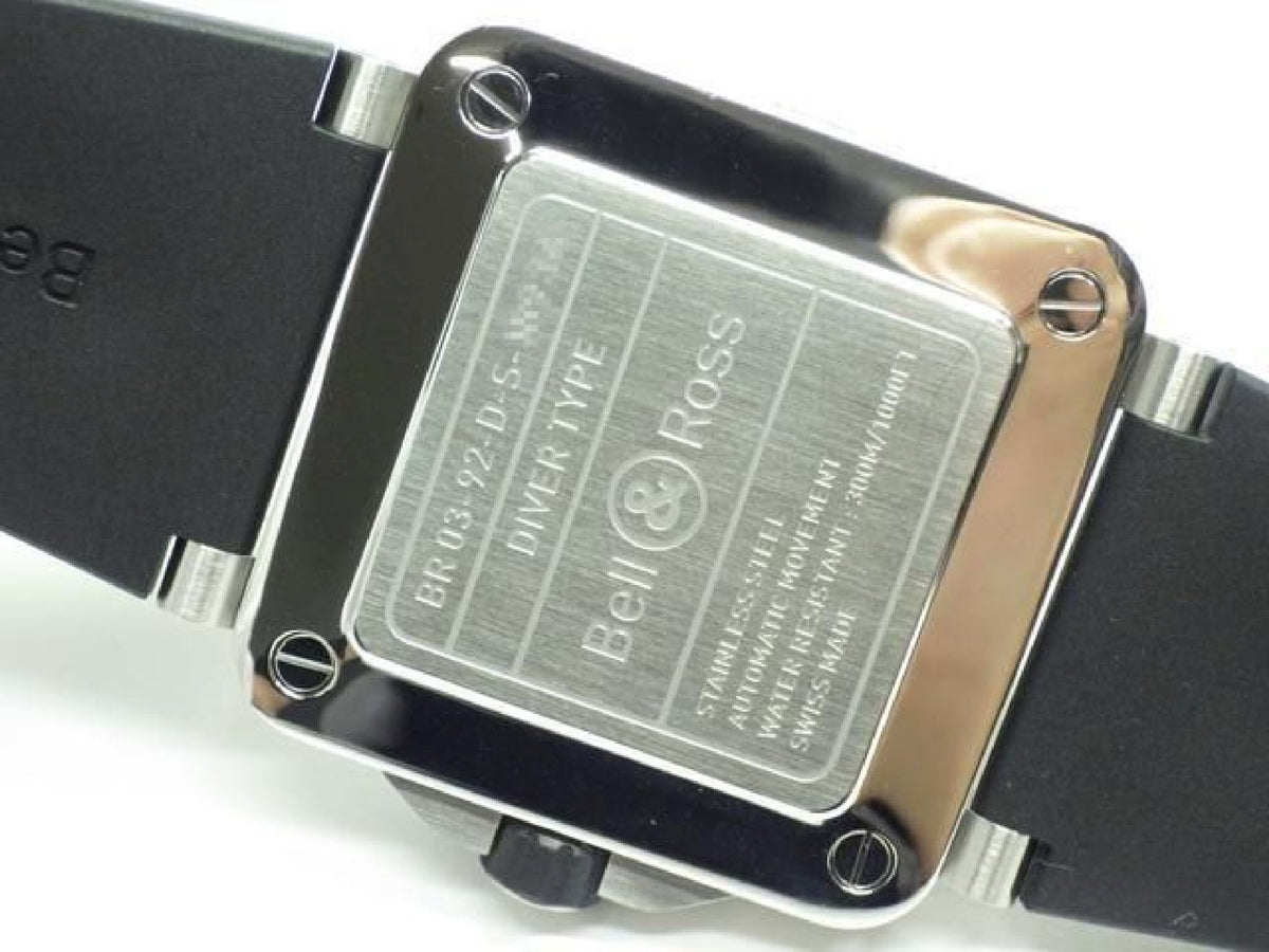 BELL & ROSS BR03 DIVER black steel 42 MM BR03A-D-BL-ST/SRB Mens 192874791 hannari-shop