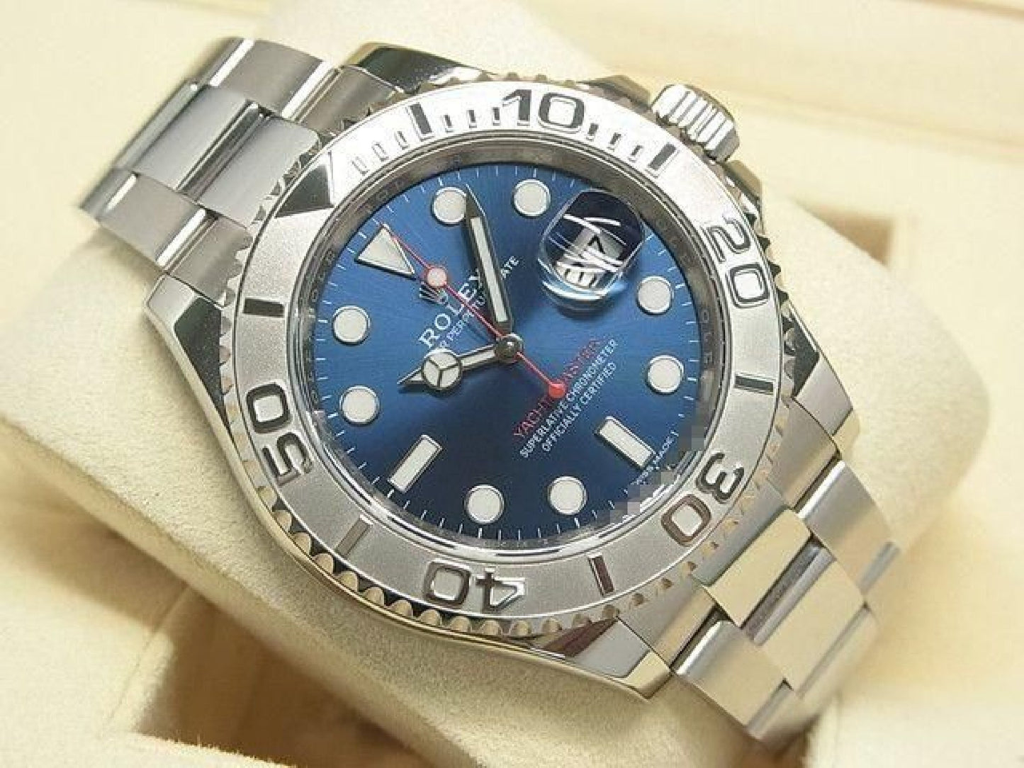 ROLEX YACHT-MASTER 40 blue Dial 116622 '18 purchased Mens 192875608 hannari-shop
