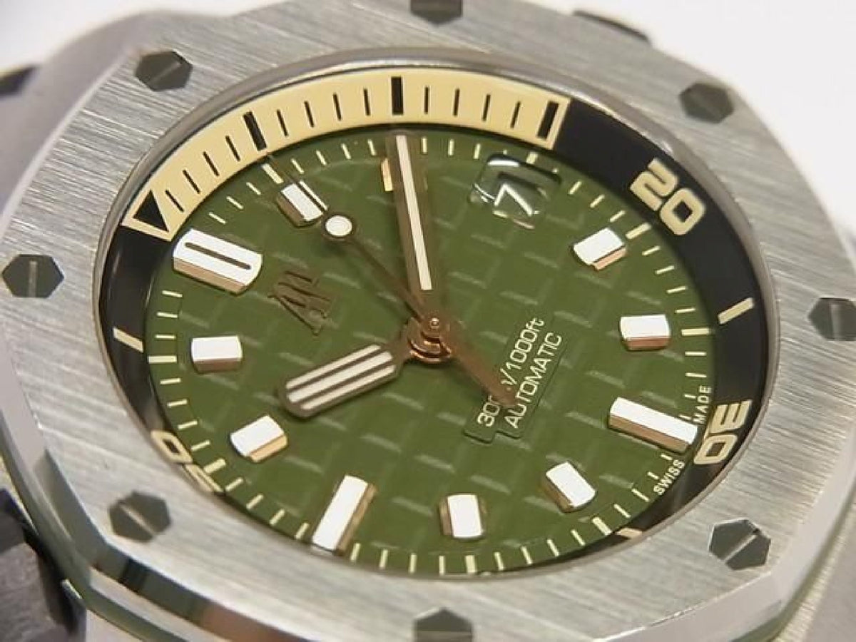AUDEMARS PIGUET Royal Oak Offshore Diver khaki grün 15720ST.OO.A052CA.01 Herren 192952170 hannari-shop