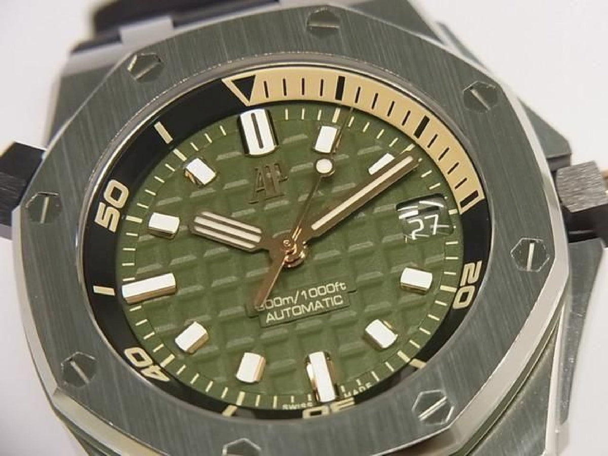 AUDEMARS PIGUET Royal Oak Offshore Diver khaki grün 15720ST.OO.A052CA.01 Herren 192952170 hannari-shop