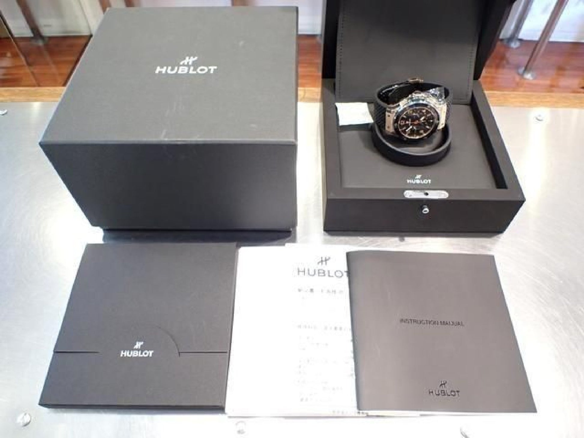 HUBLOT Big bang gold ceramic 18K red gold 301.PB.131.RX Genuine goods '22 Mens 192980209 hannari-shop