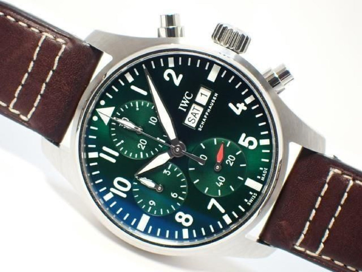 IWC Pilot's watch Chronograph 41 grün IW388103 '21 Herren 193000391 hannari-shop