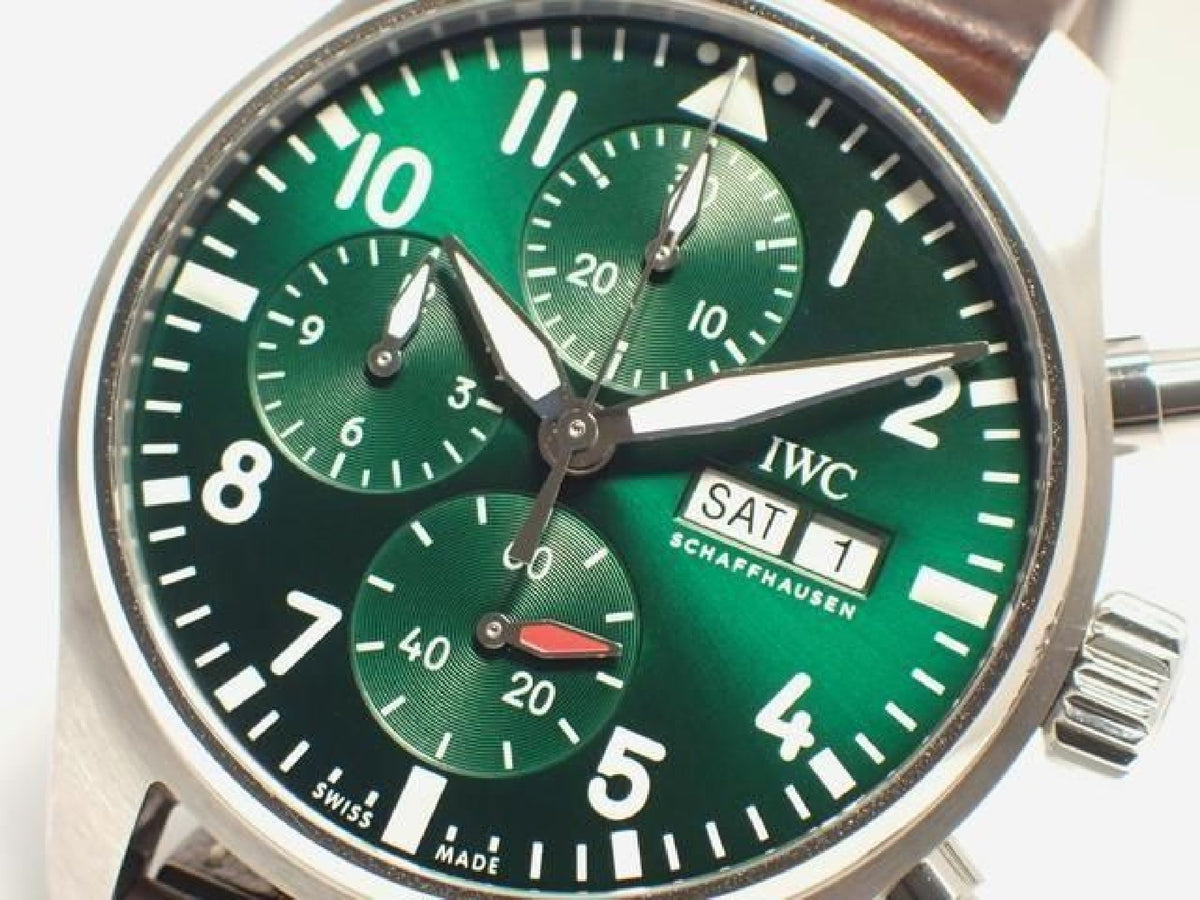 IWC Pilot's watch Chronograph 41 grün IW388103 '21 Herren 193000391 hannari-shop