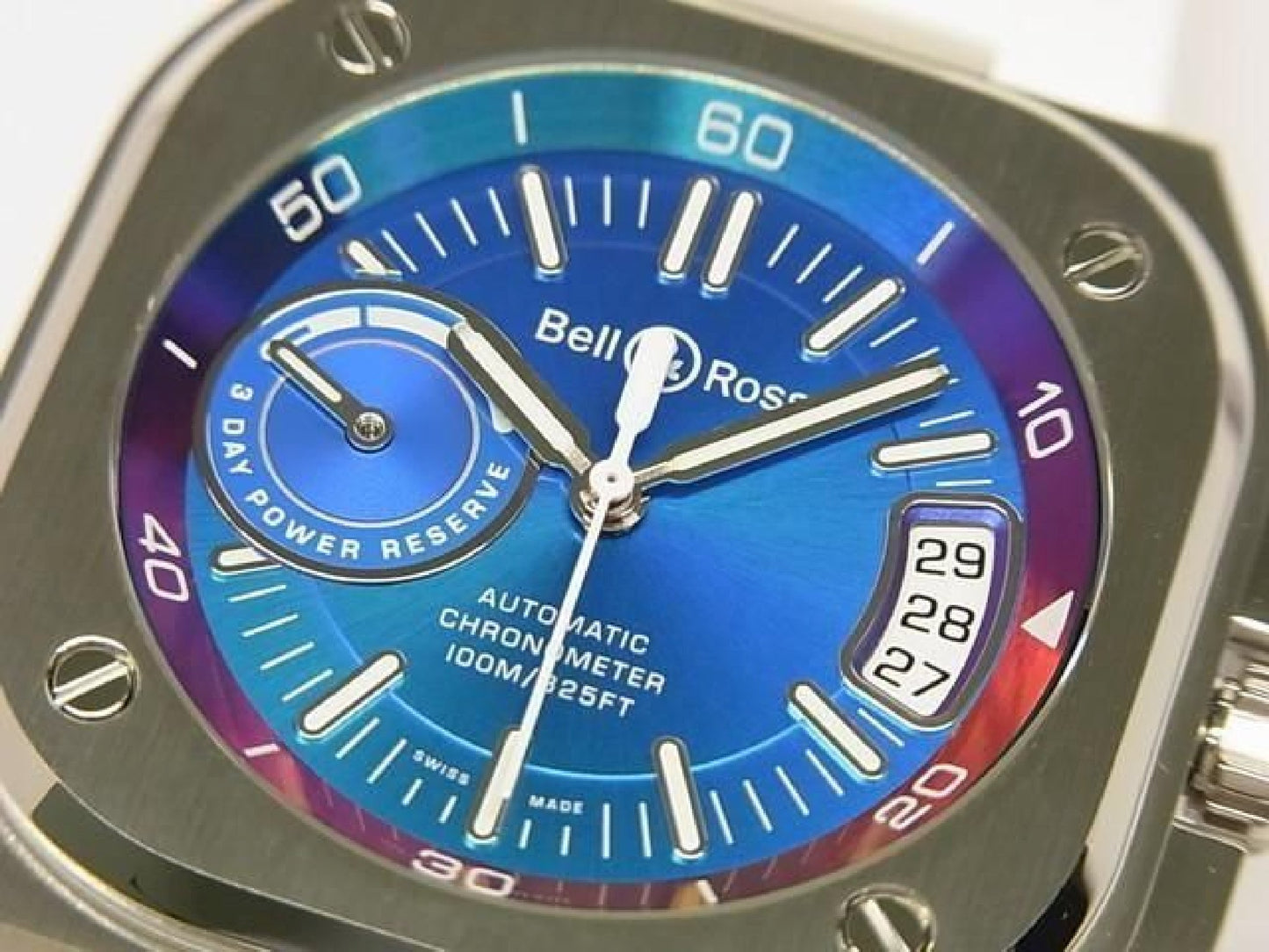 BELL & ROSS BR-X5 irisierend BRX5R-IRS-ST/SRB unbenutzt Herren 193184259 hannari-shop