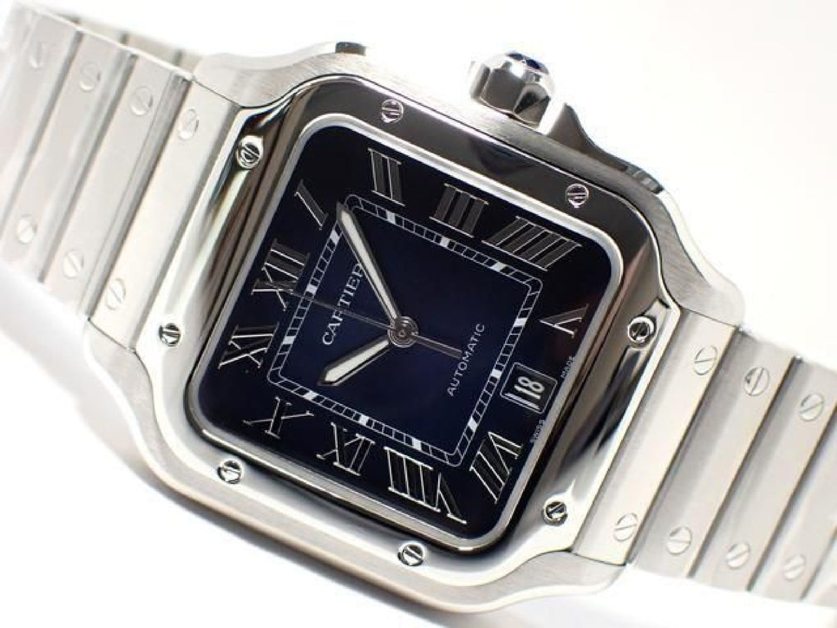 CARTIER Santos de  LM blau WSSA0030 '24 Damen 193238805 hannari-shop