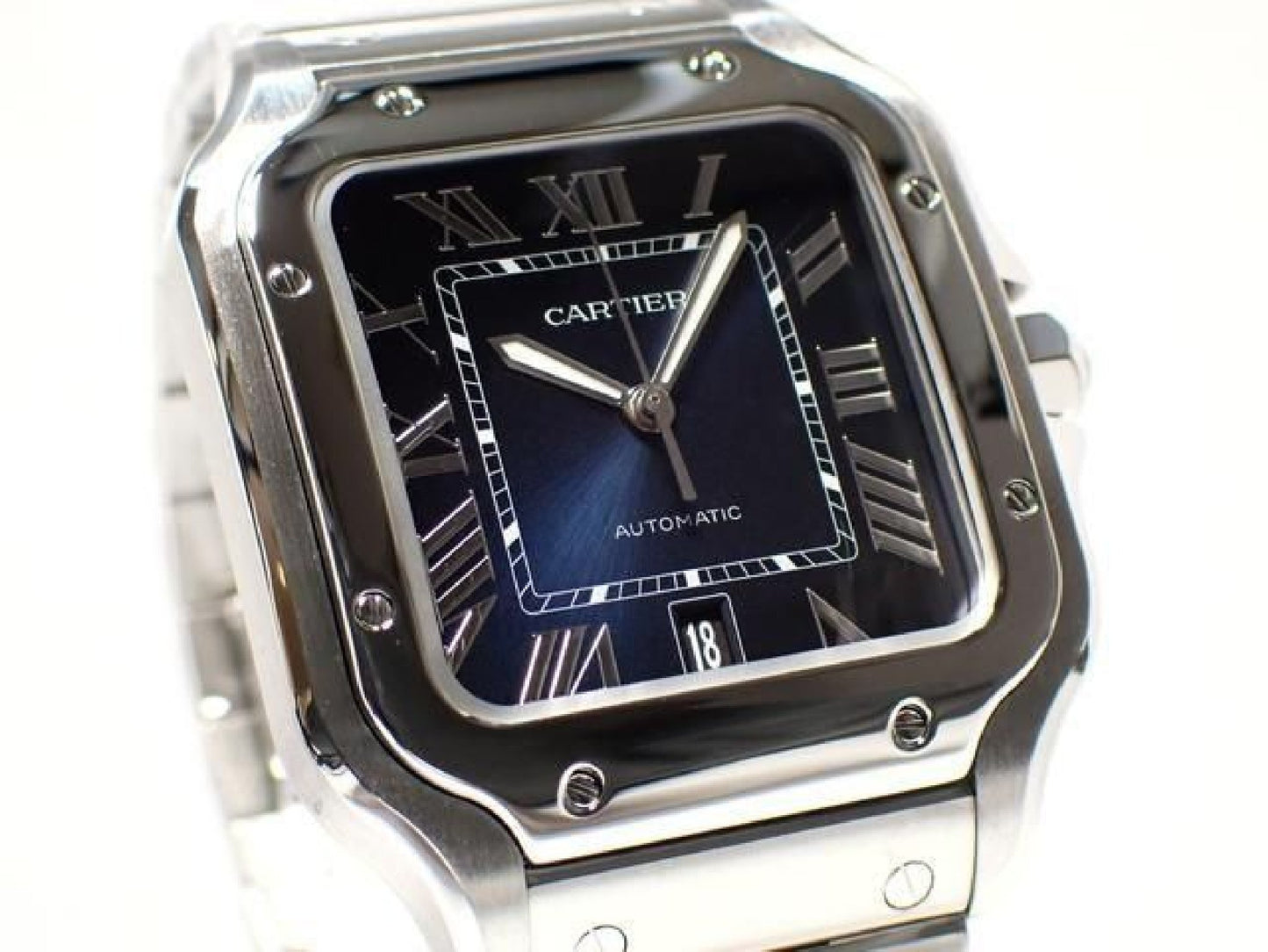 CARTIER Santos de  LM blau WSSA0030 '24 Damen 193238805 hannari-shop